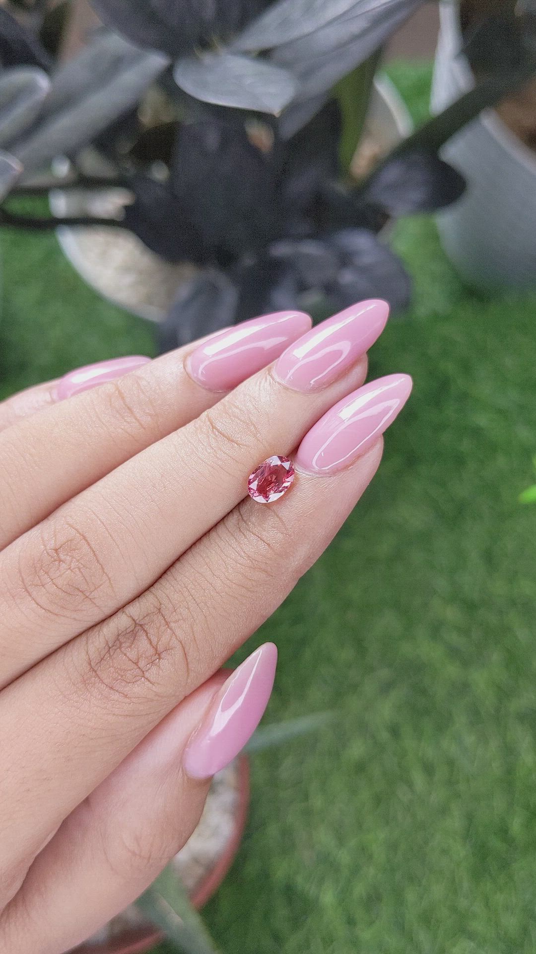 1.01 Ct. Padparadscha Sapphire from Tanzania Size Video