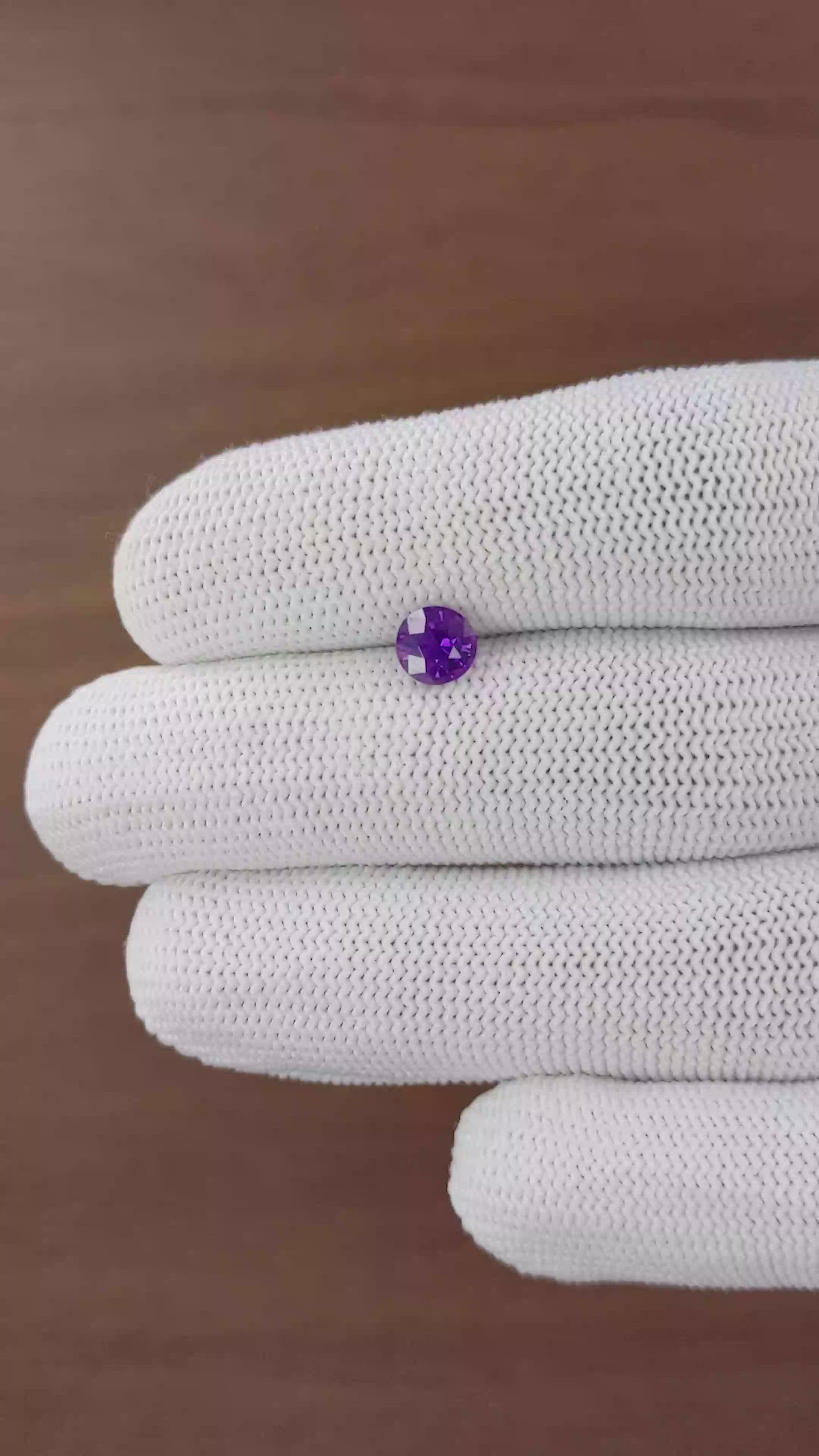 1.07 Ct. Bluish Purple Sapphire from Tanzania Size Video