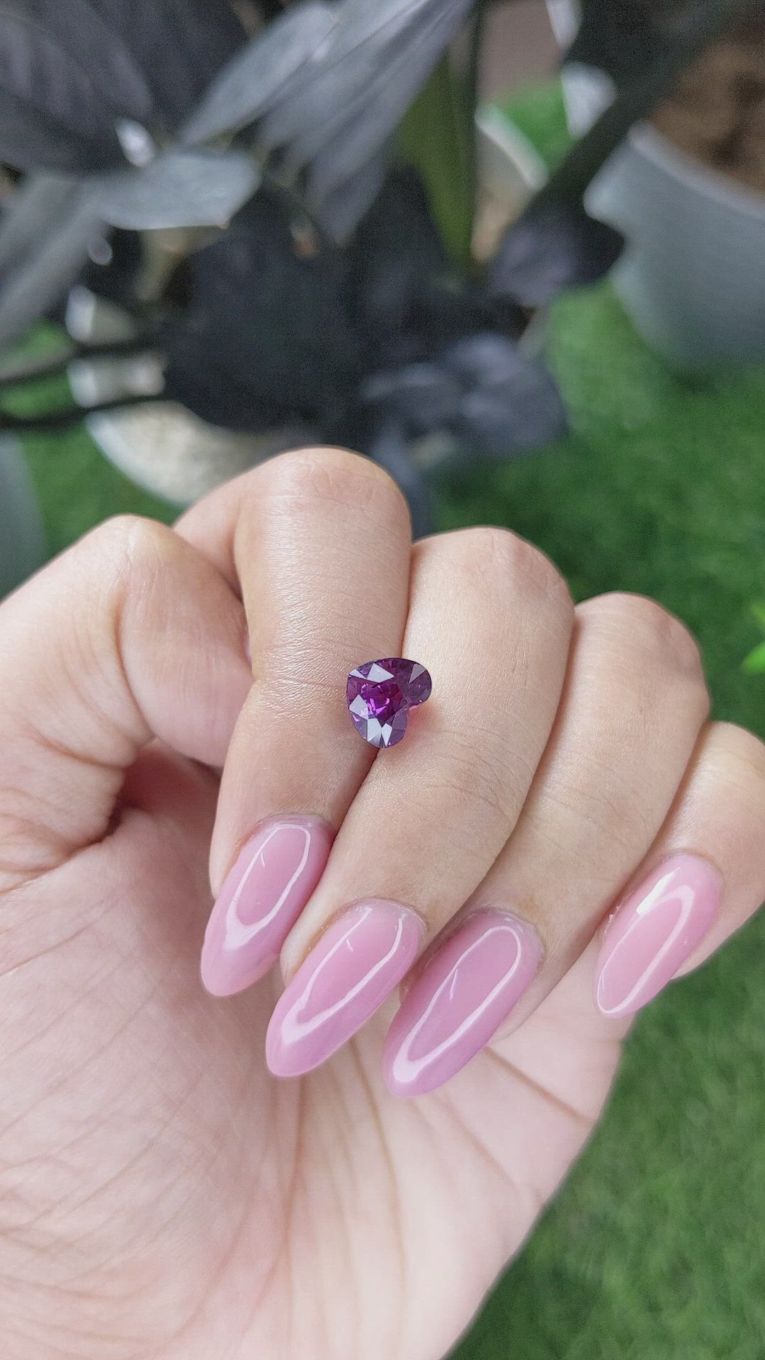 2.53 Ct. Purple Sapphire from Tanzania Size Video