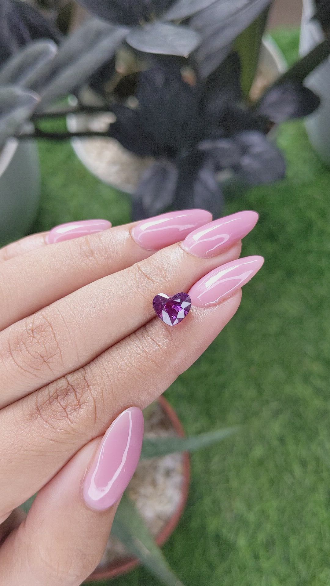 2.53 Ct. Purple Sapphire from Tanzania Size Video