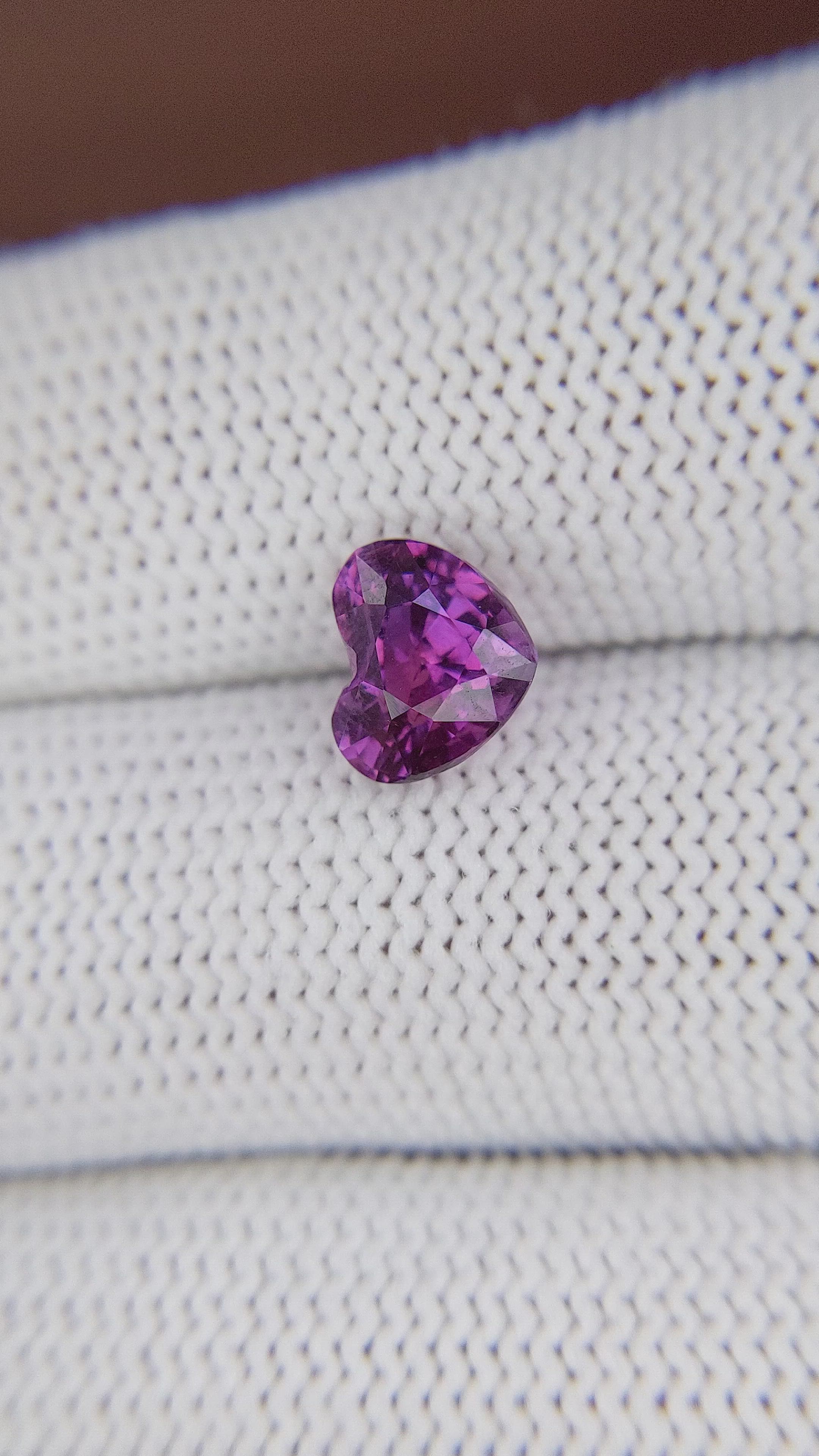 2.53 Ct. Purple Sapphire from Tanzania Size Video