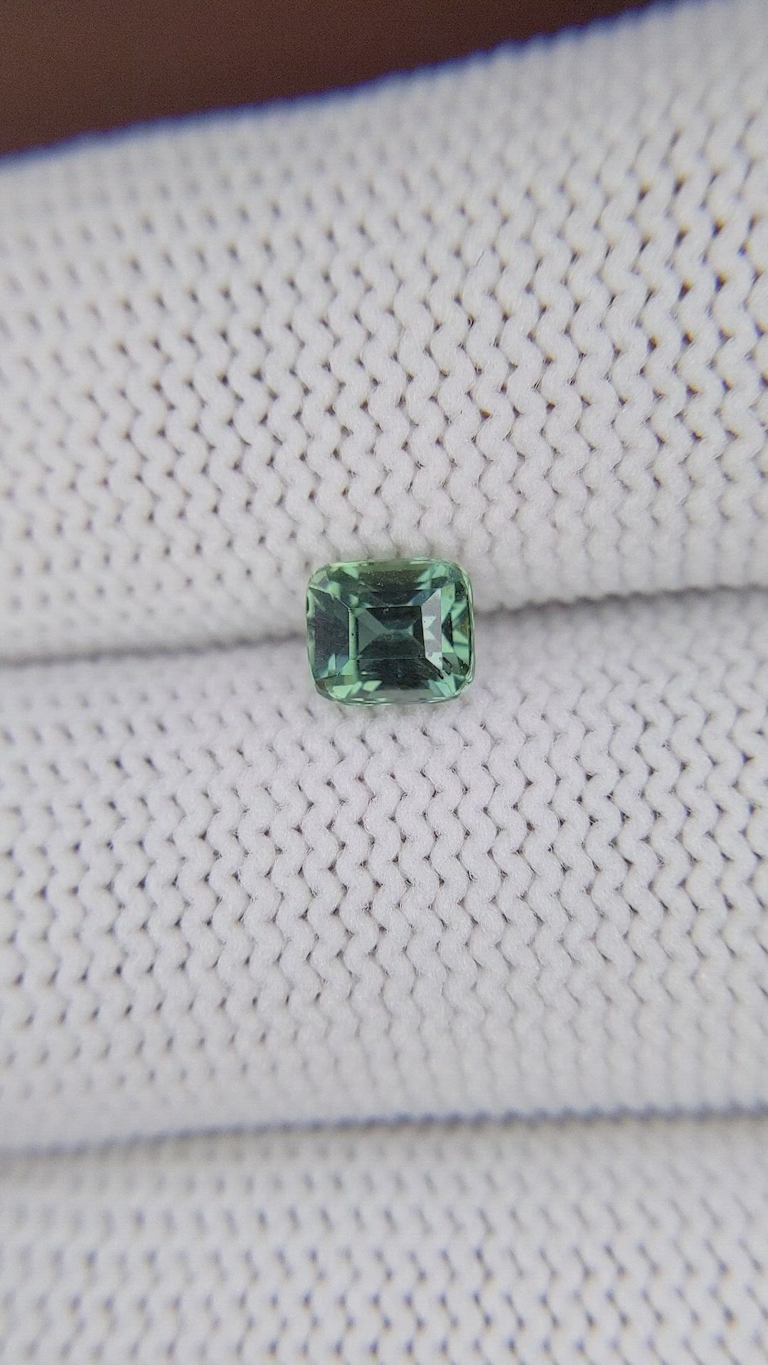1.03 Ct. Bluish Green Sapphire from Tanzania Size Video