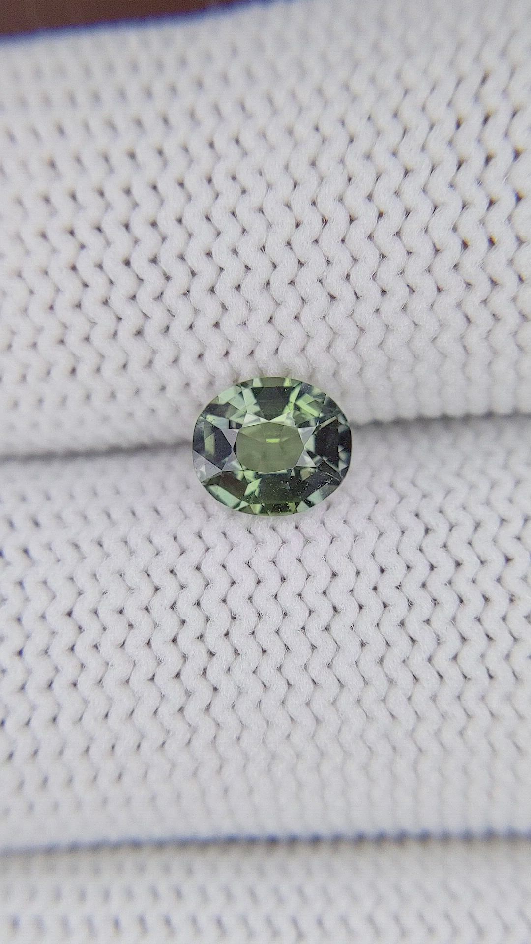 1.01 Ct. Brownish Green Sapphire from Tanzania Size Video