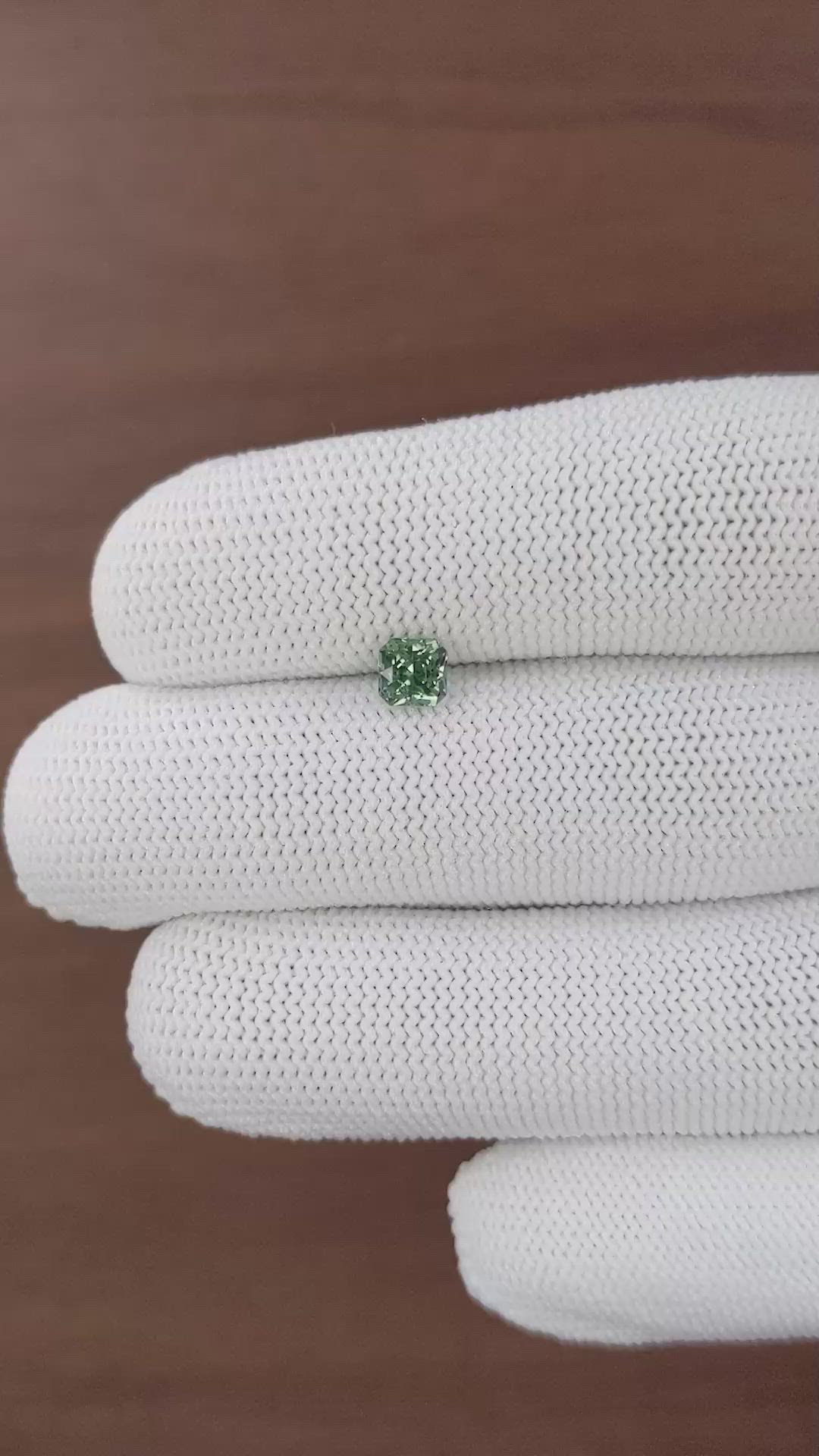 0.80 Ct. Bluish Green Sapphire from Tanzania Size Video