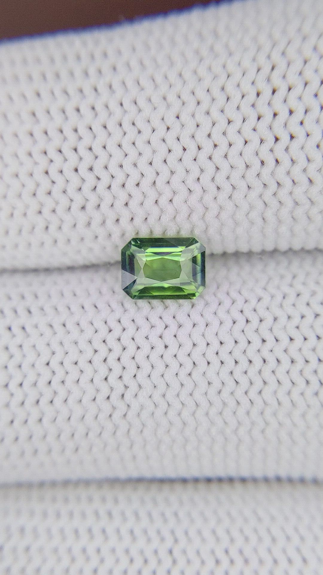 0.80 Ct. Bluish Green Sapphire from Tanzania Size Video