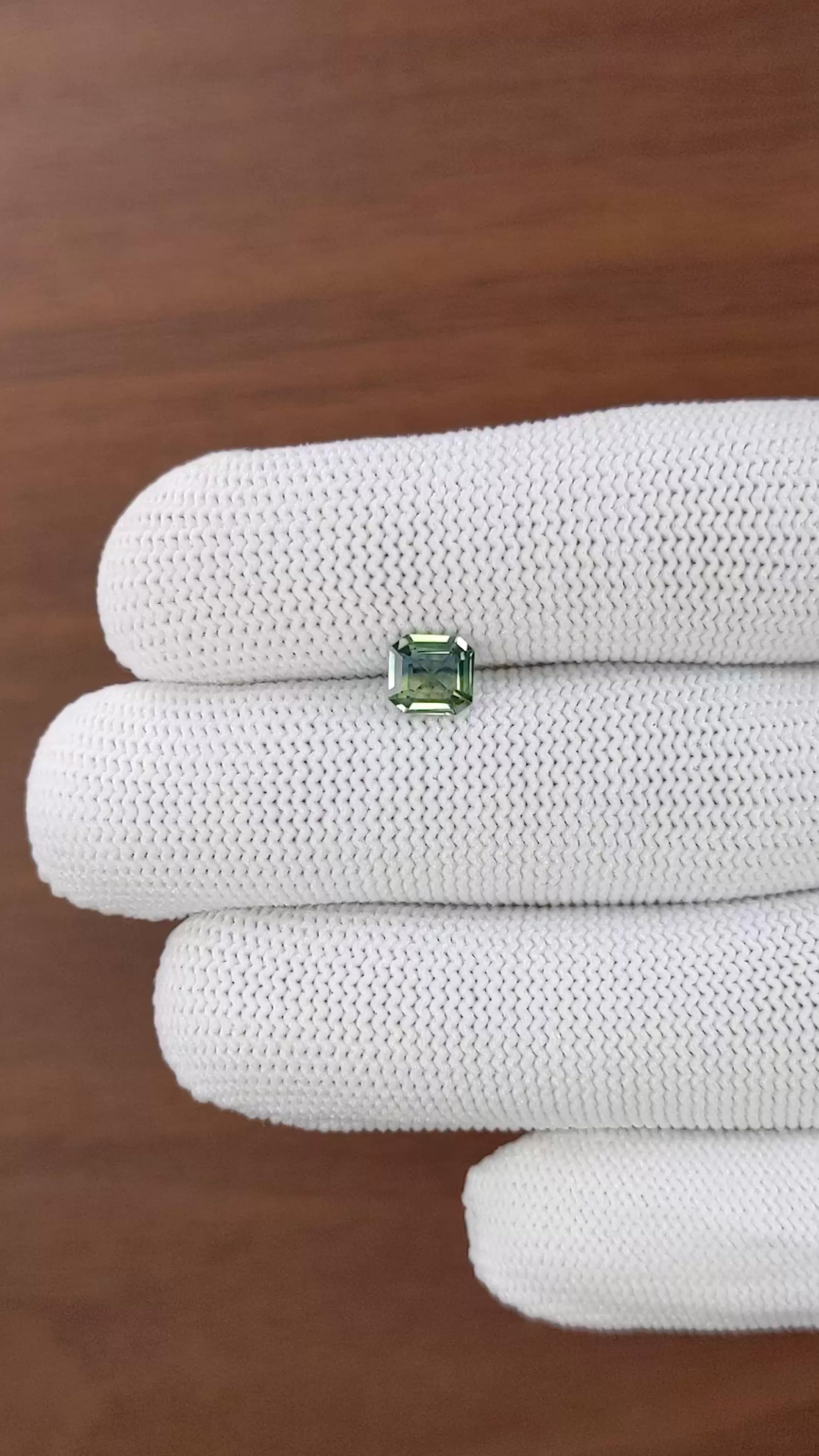 1.07 Ct. Bi Color / Parti Sapphire from Madagascar Size Video