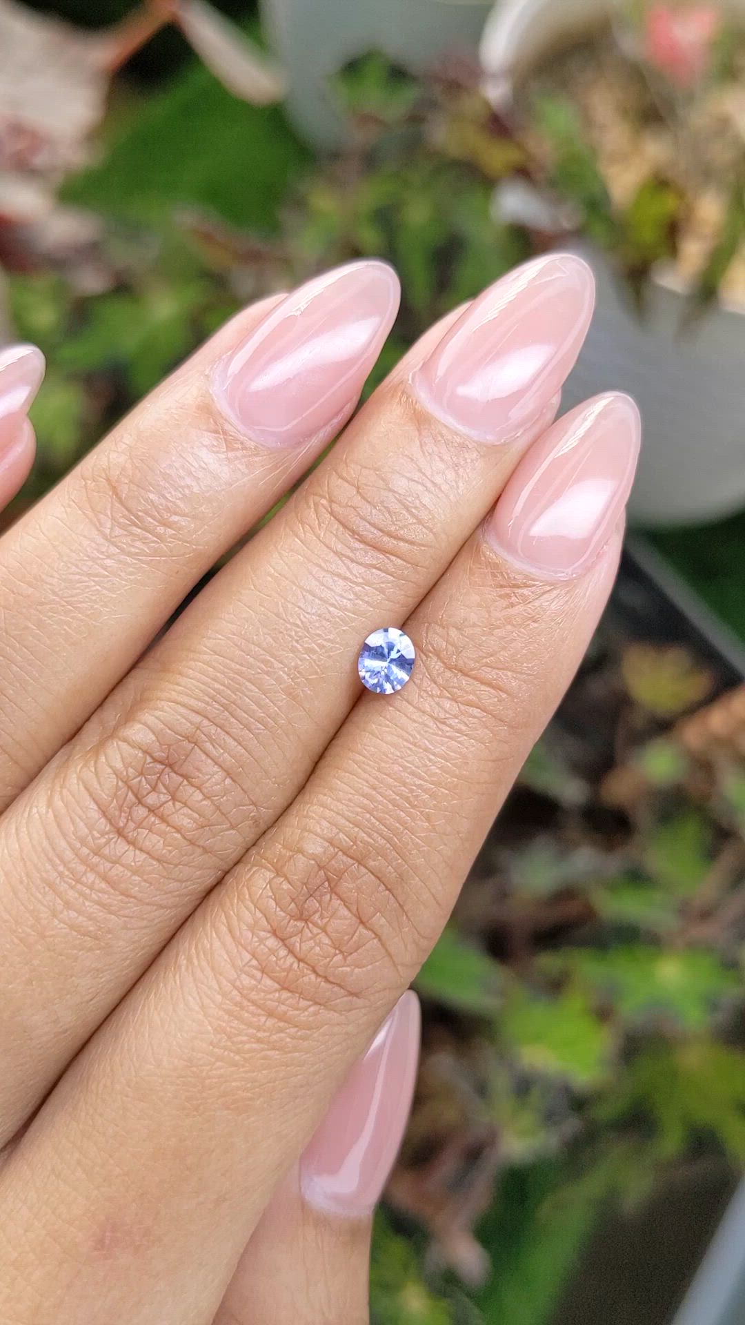 0.41 Ct. Blue Sapphire from Ceylon (Sri Lanka) Size Video