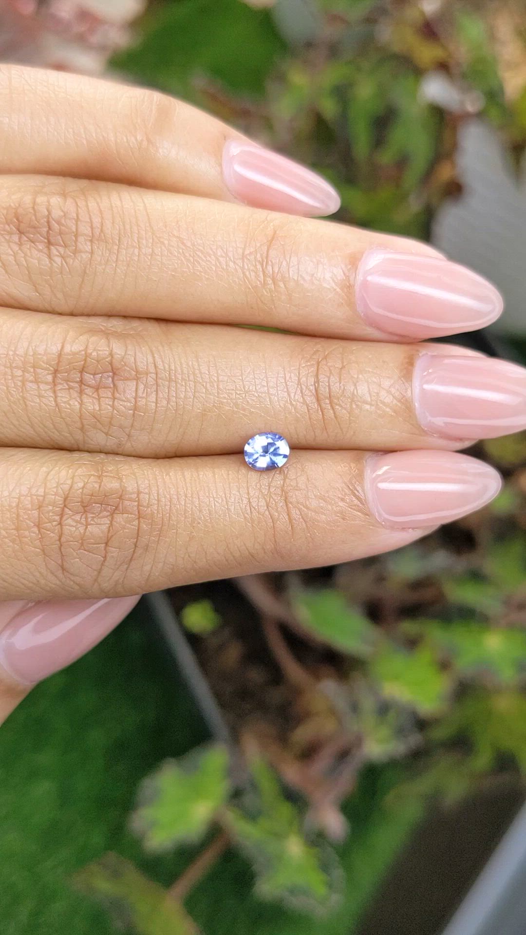 0.41 Ct. Blue Sapphire from Ceylon (Sri Lanka) Size Video