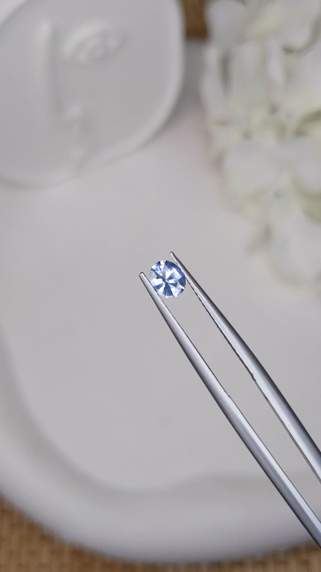 0.41 Ct. Blue Sapphire from Ceylon (Sri Lanka) Size Video
