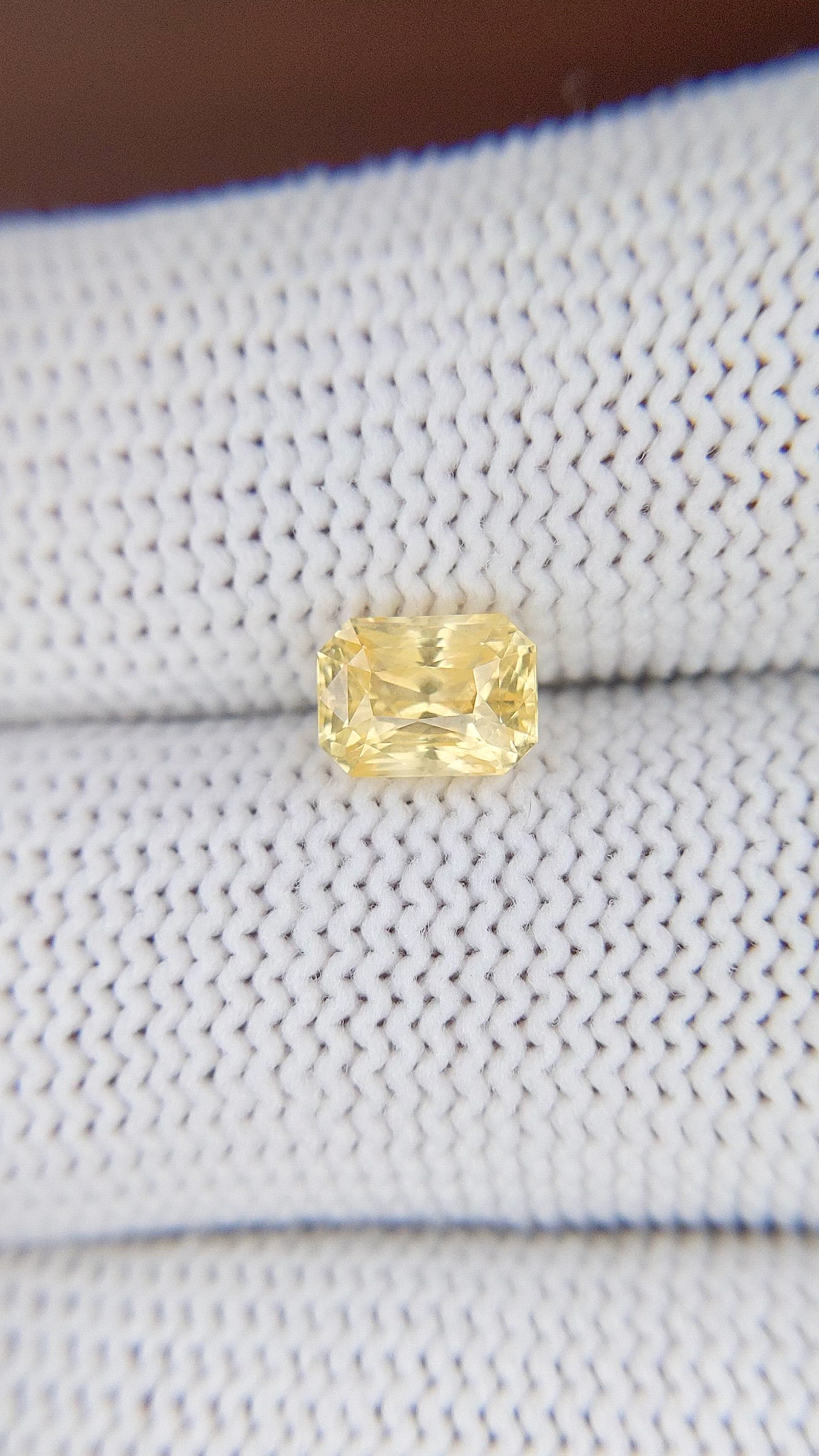 1.43 Ct. Yellow Sapphire from Ceylon (Sri Lanka) Size Video