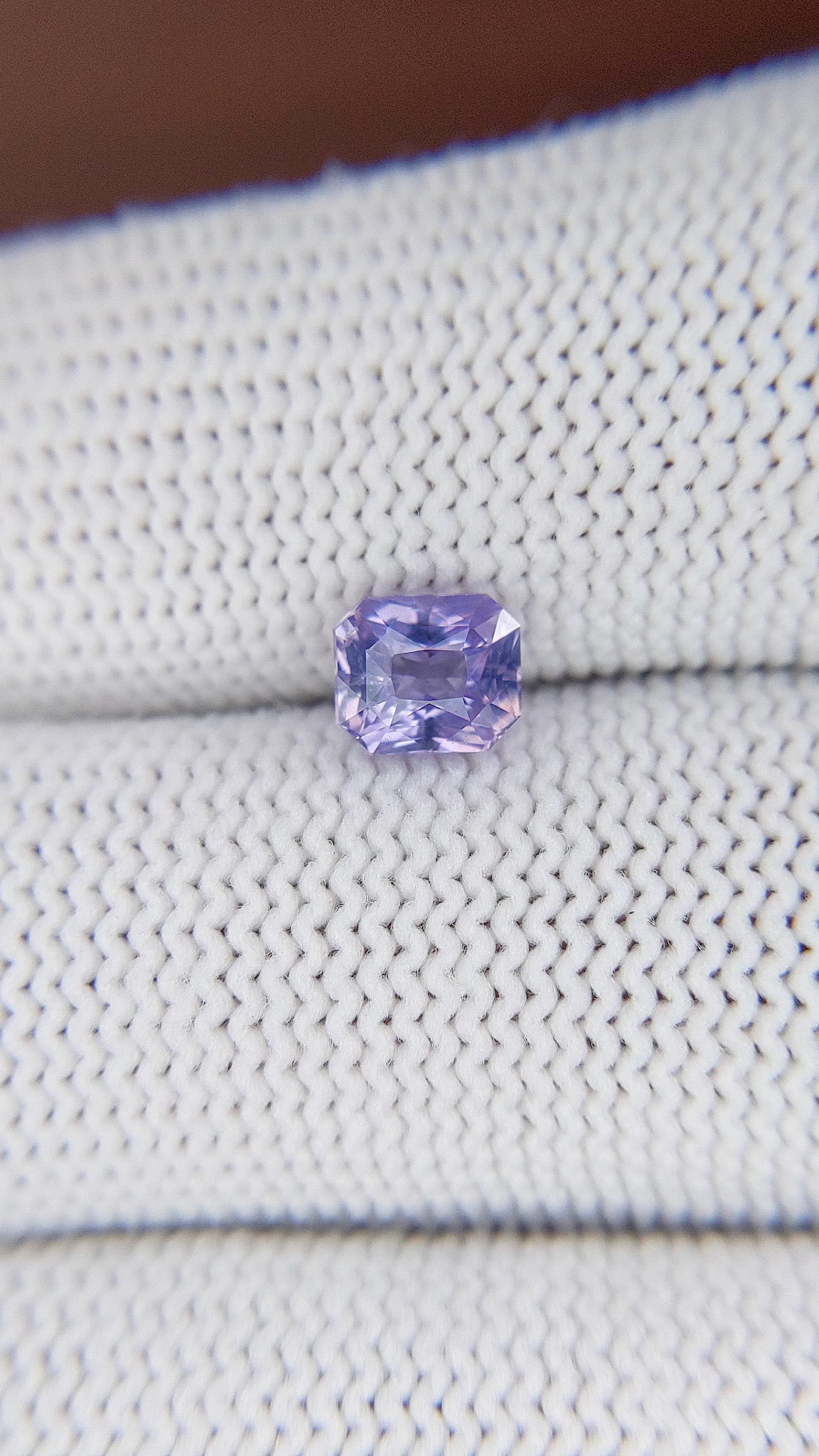 1.09 Ct. Pinkish Purple Sapphire from Ceylon (Sri Lanka) Size Video