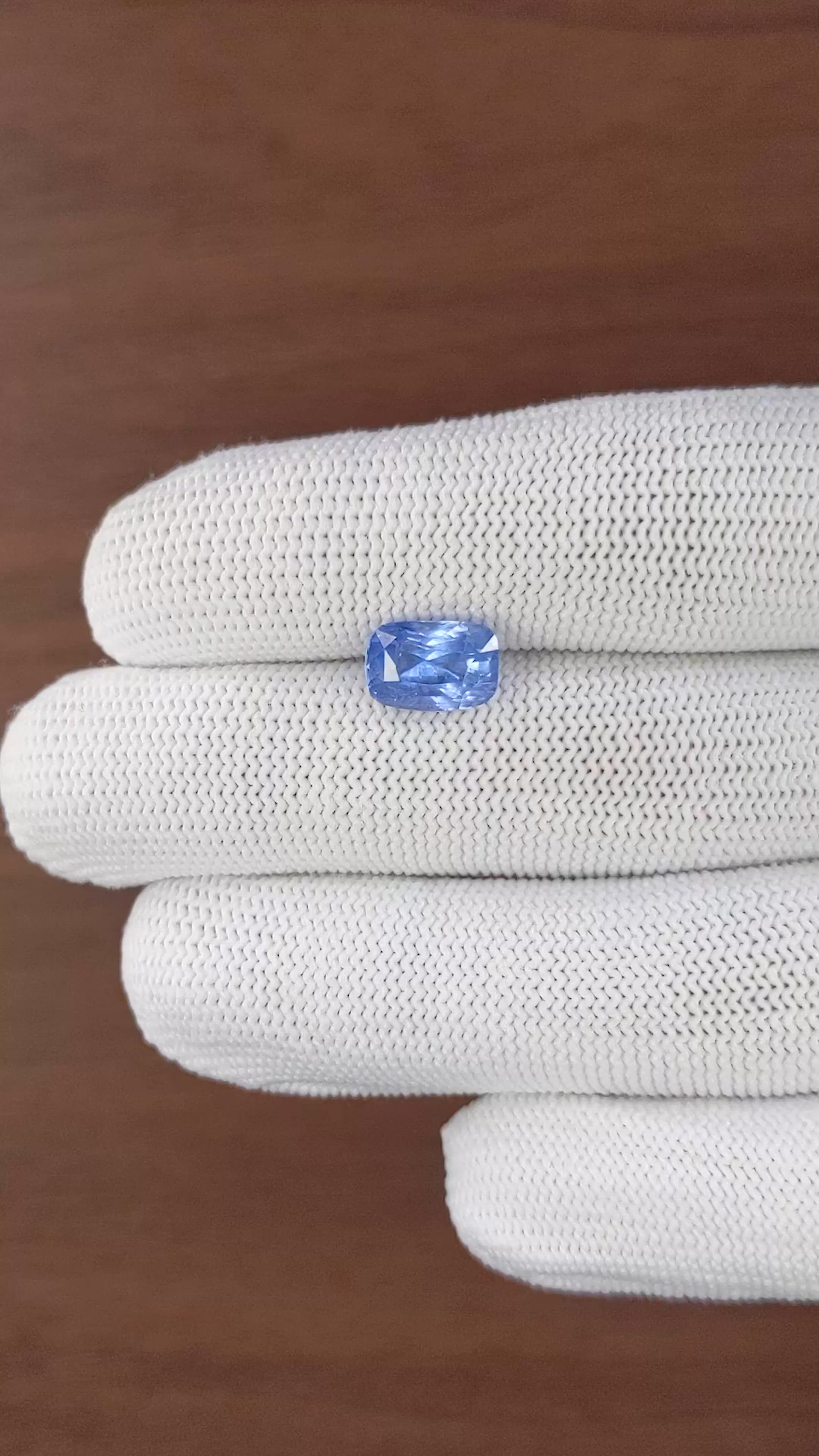 4.12 Ct. Blue Sapphire from Ceylon (Sri Lanka) Size Video