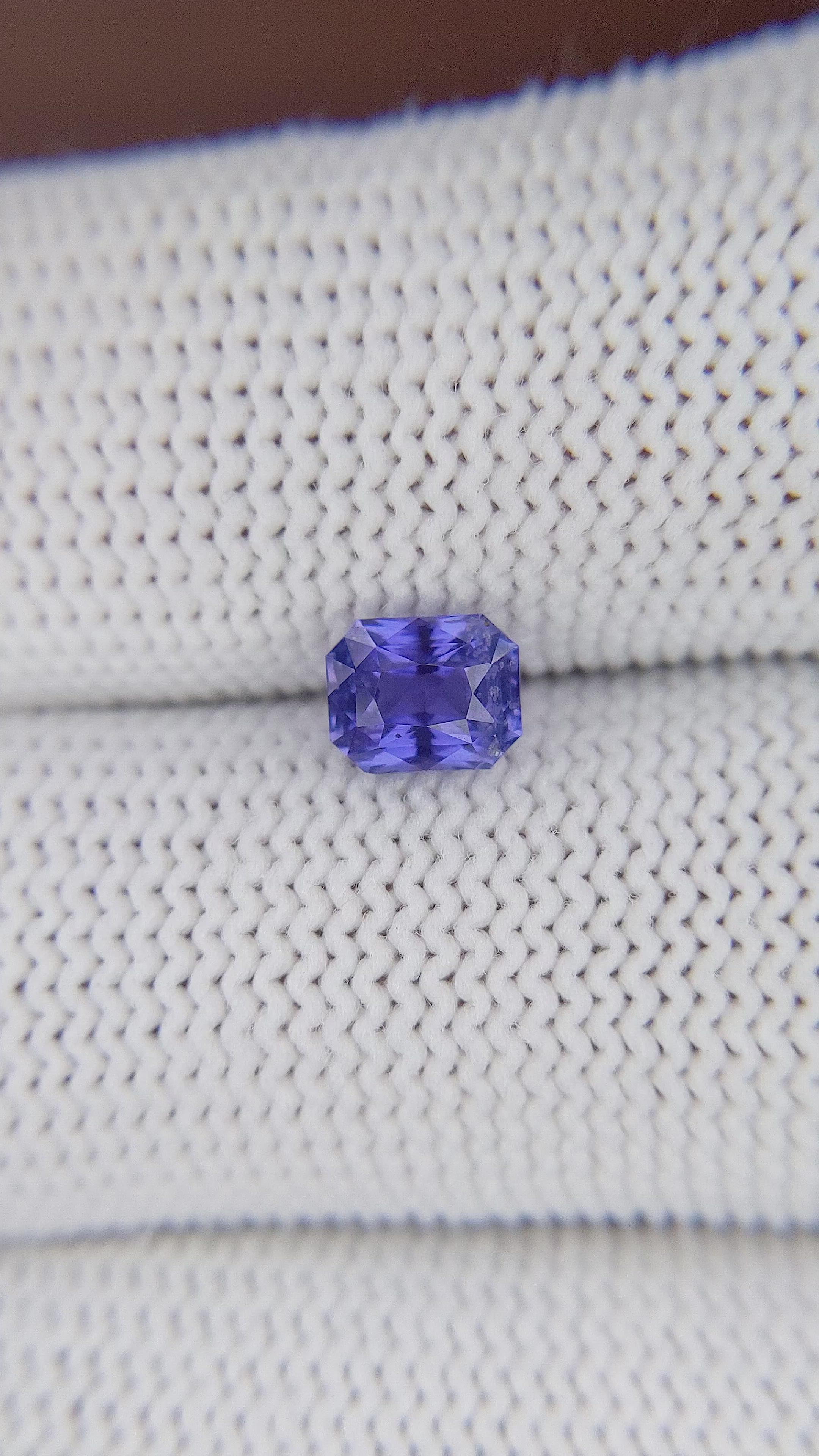 1.16 Ct. Bluish Purple Sapphire from Ceylon (Sri Lanka) Size Video