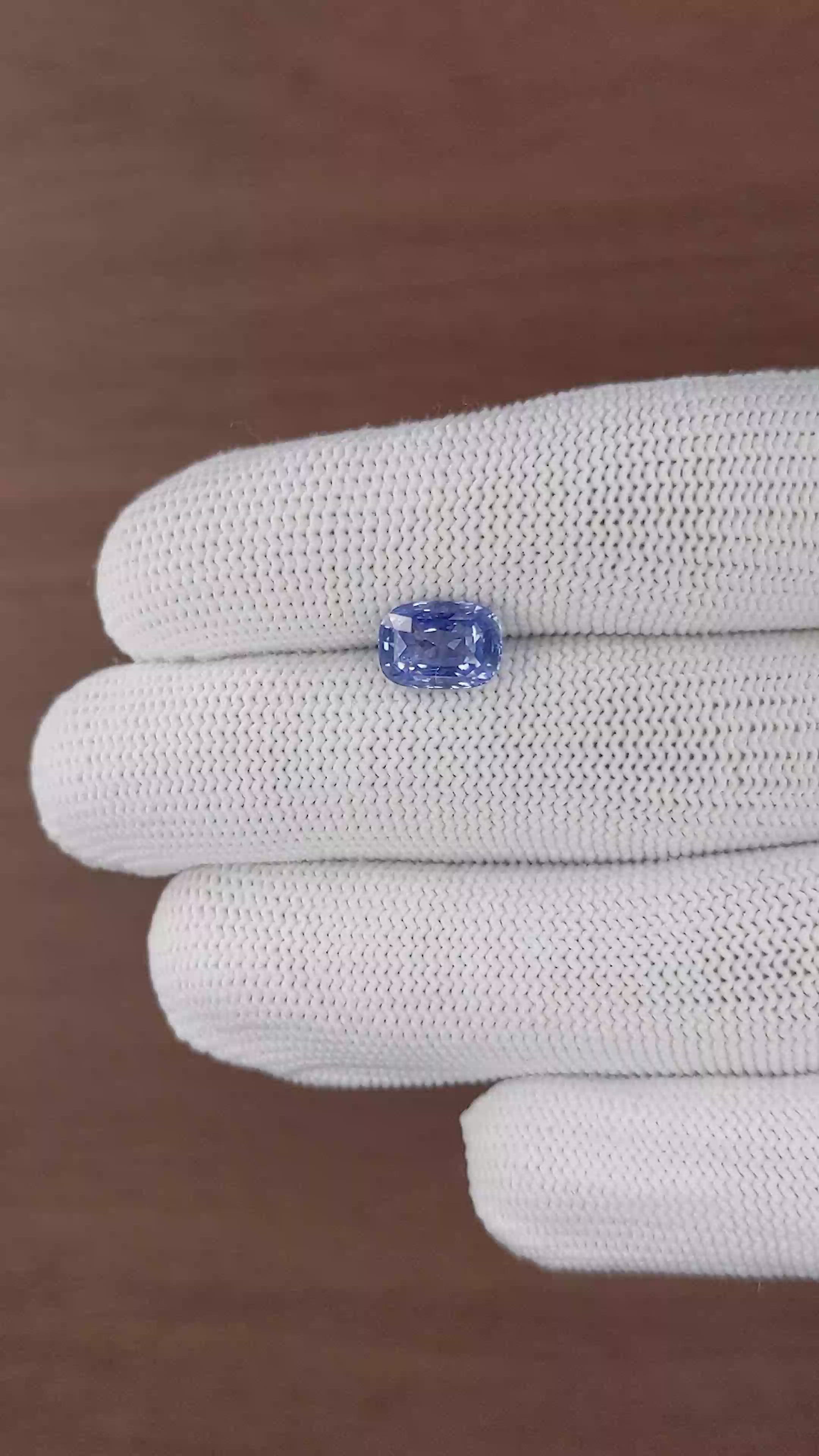 3.06 Ct. Blue Sapphire from Ceylon (Sri Lanka) Size Video