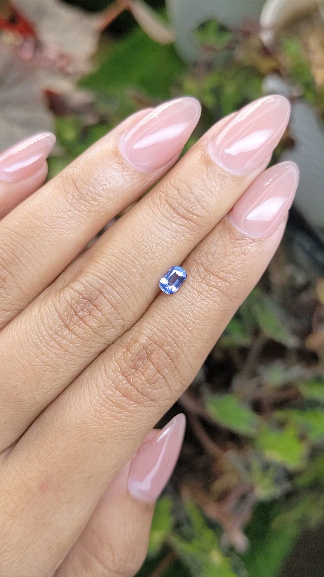 0.46 Ct. Blue Sapphire from Ceylon (Sri Lanka) Size Video