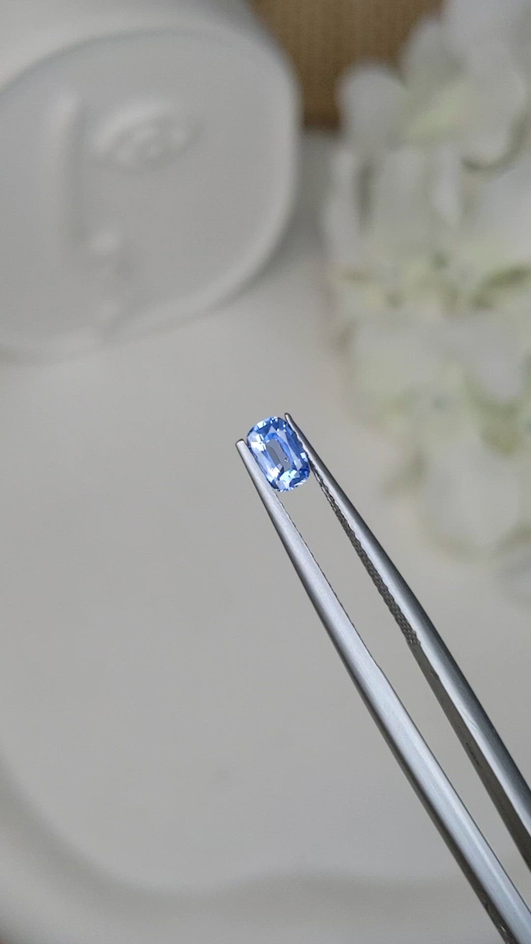 0.46 Ct. Blue Sapphire from Ceylon (Sri Lanka) Size Video