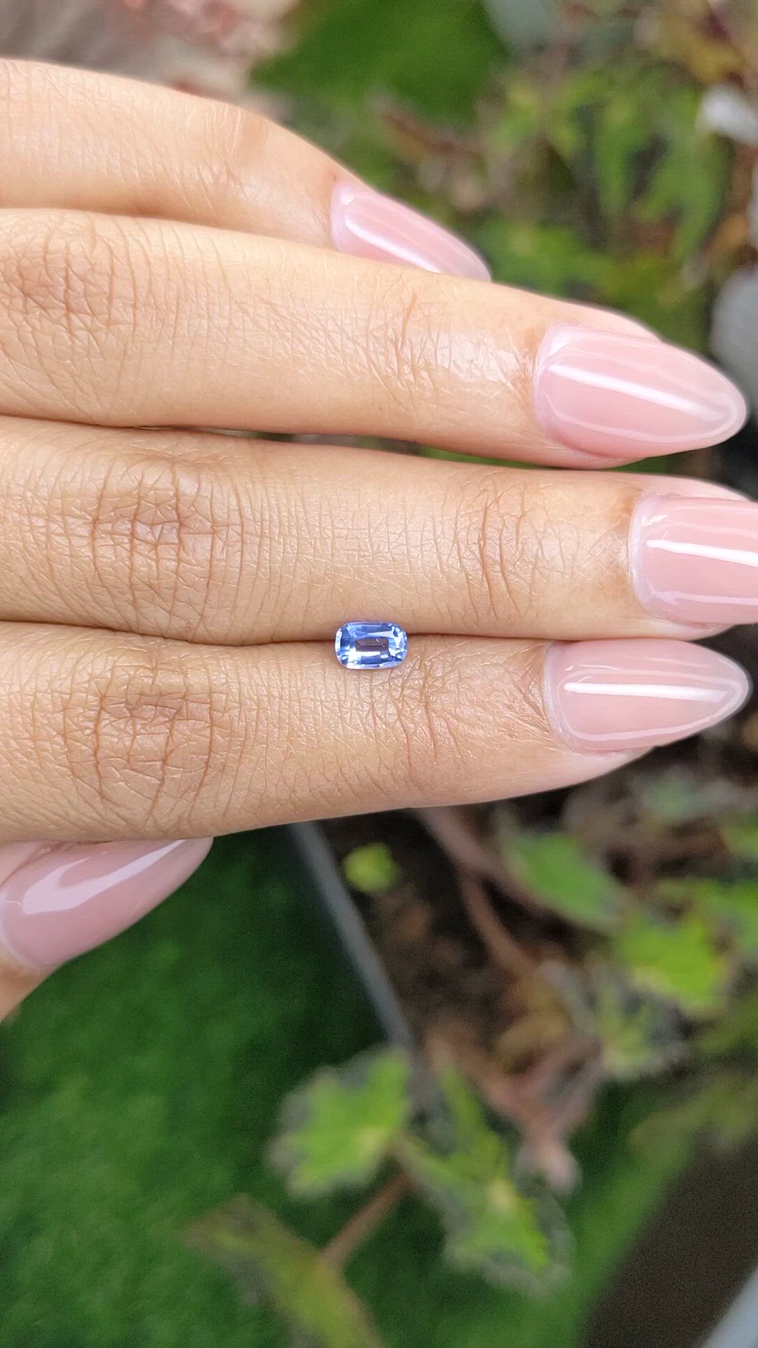 0.46 Ct. Blue Sapphire from Ceylon (Sri Lanka) Size Video