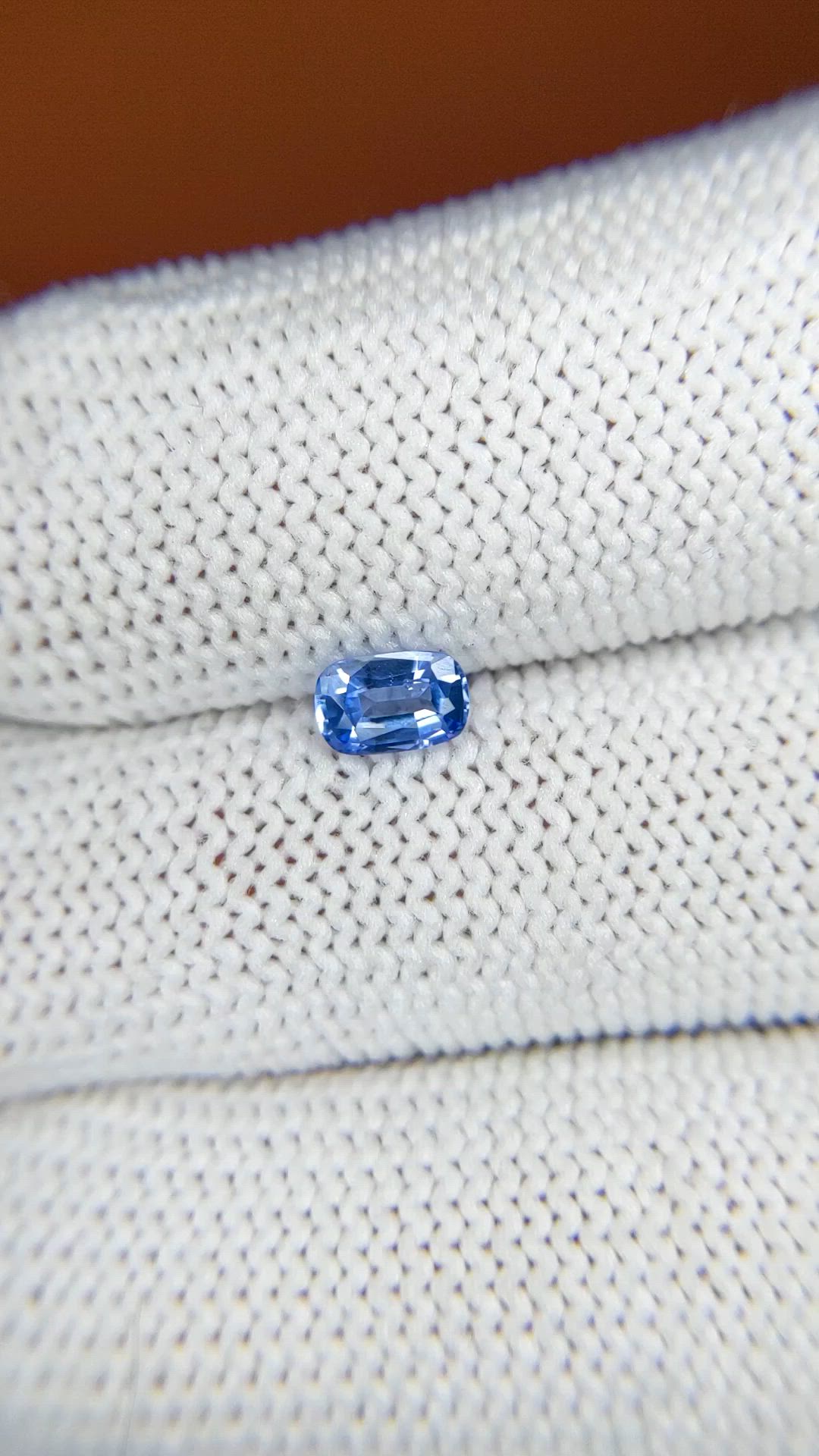 0.46 Ct. Blue Sapphire from Ceylon (Sri Lanka) Size Video