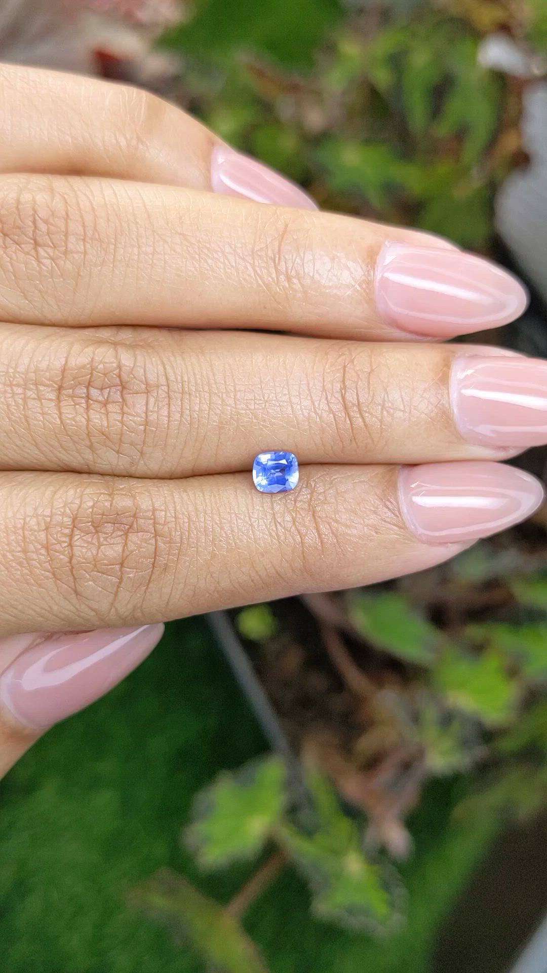 0.53 Ct. Blue Sapphire from Ceylon (Sri Lanka) Size Video