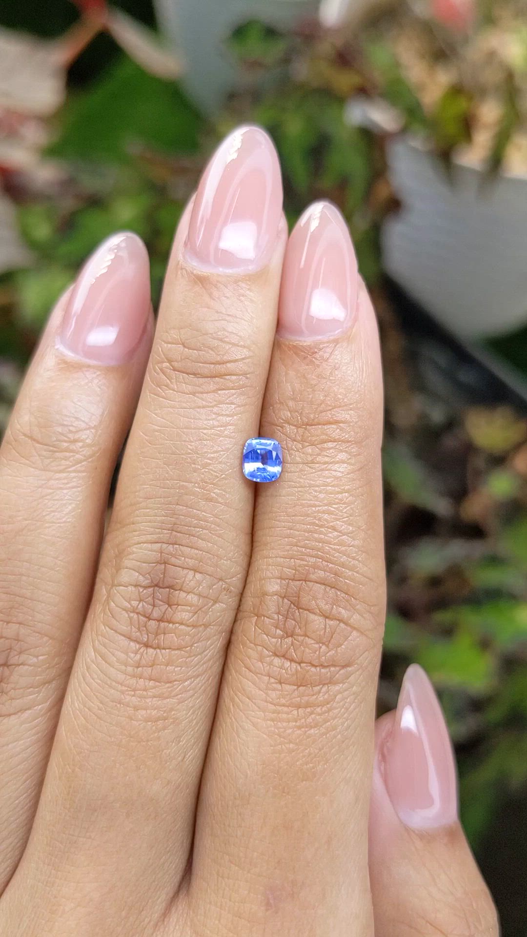 0.53 Ct. Blue Sapphire from Ceylon (Sri Lanka) Size Video
