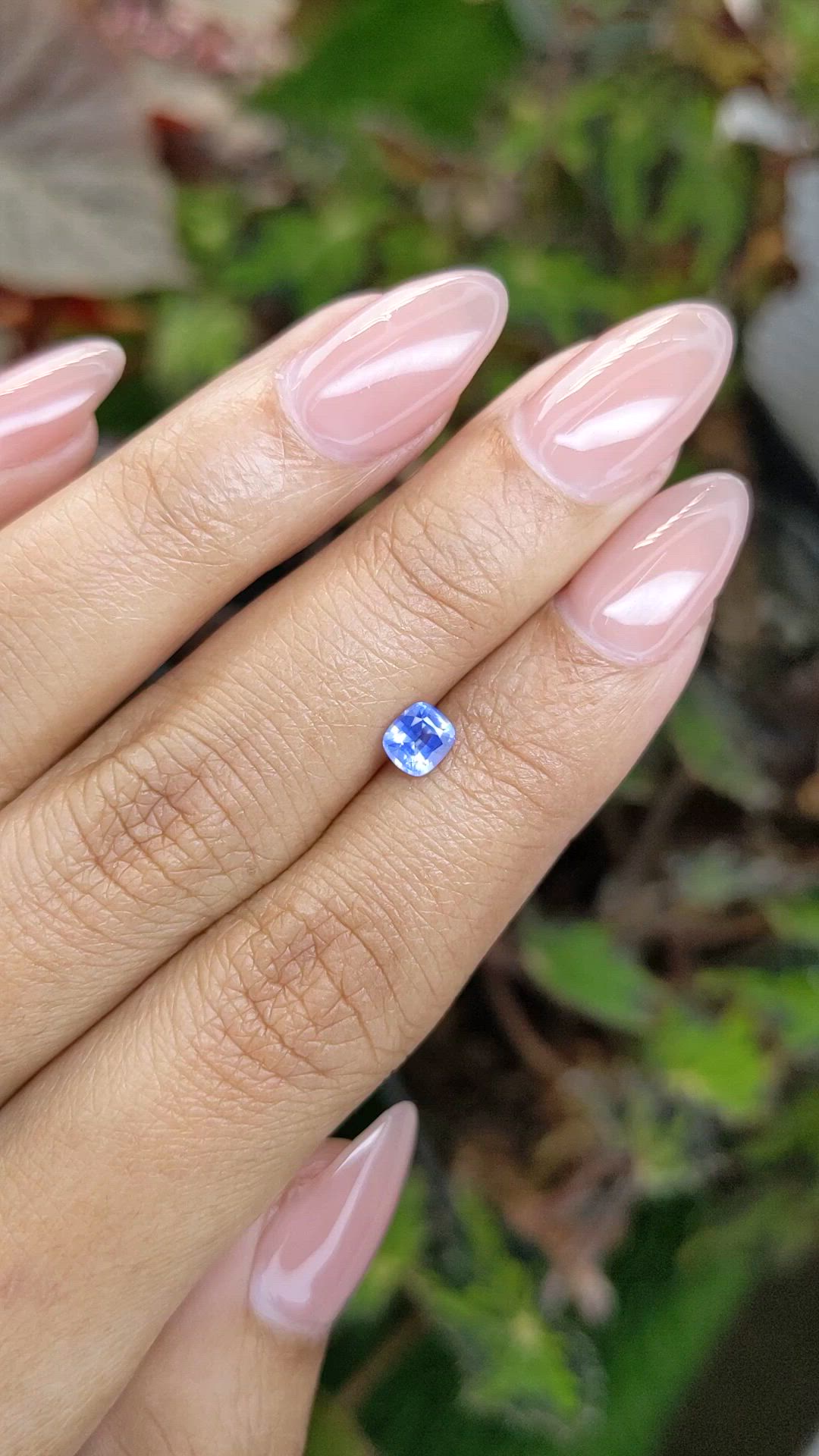 0.53 Ct. Blue Sapphire from Ceylon (Sri Lanka) Size Video