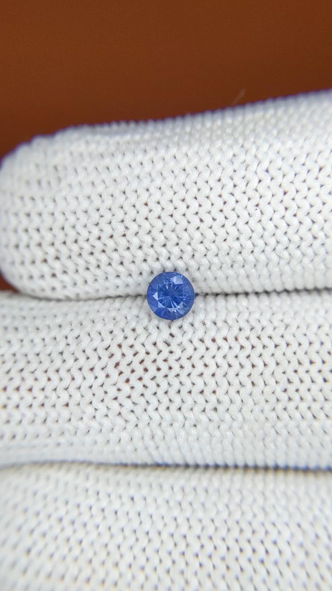0.42 Ct. Violet Sapphire from Ceylon (Sri Lanka) Size Video
