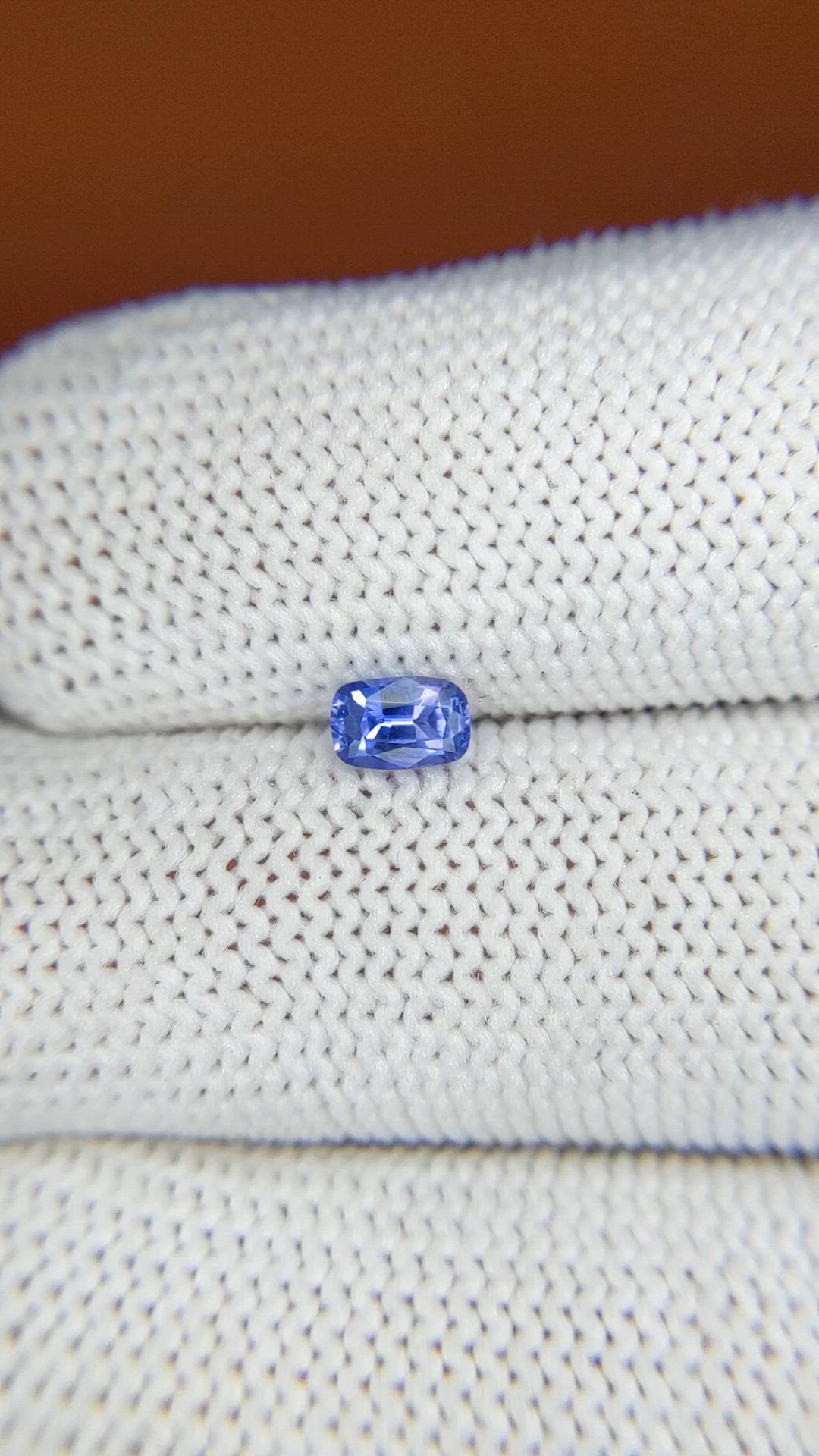 0.34 Ct. Purplish Blue Sapphire from Ceylon (Sri Lanka) Size Video