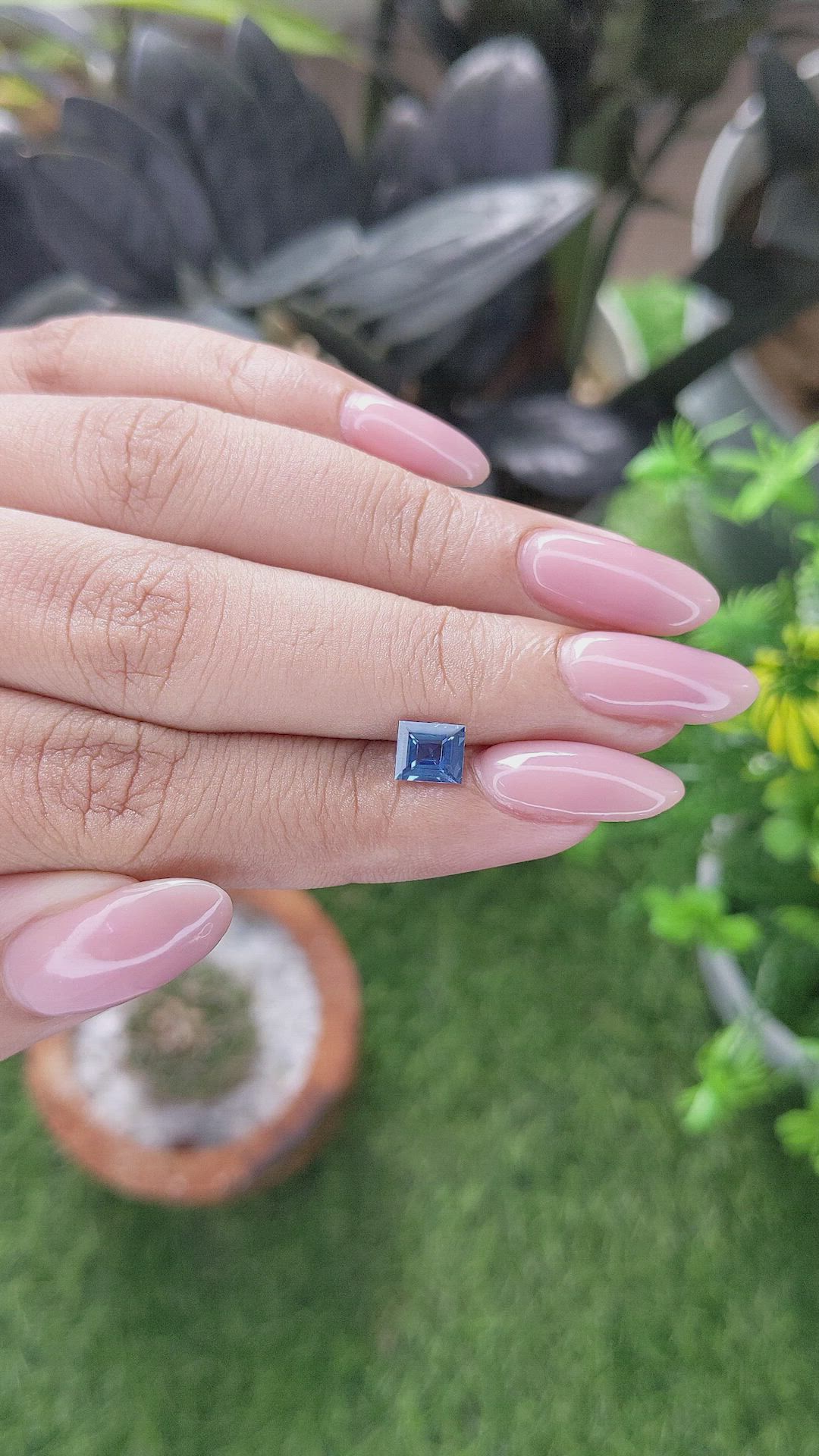 0.94 Ct. Blue Sapphire from Madagascar Size Video