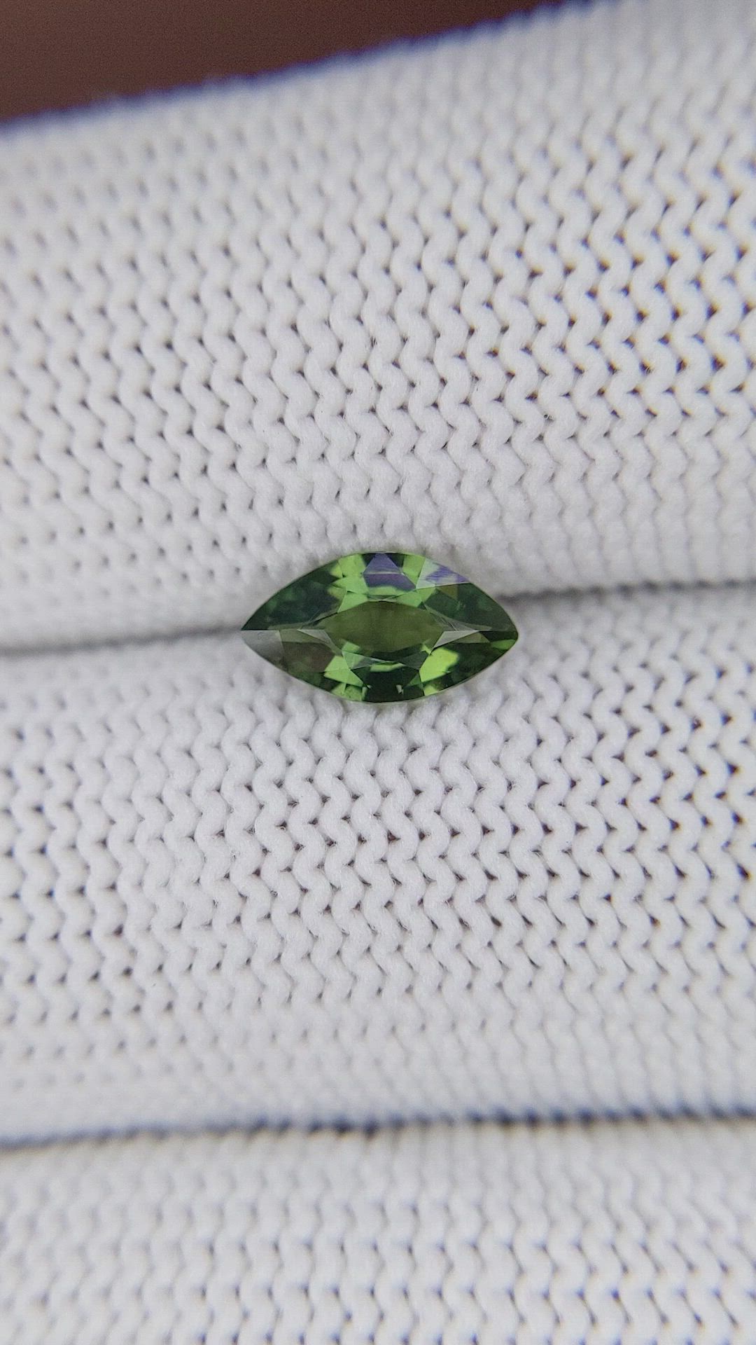 0.93 Ct. Green Sapphire from Madagascar Size Video