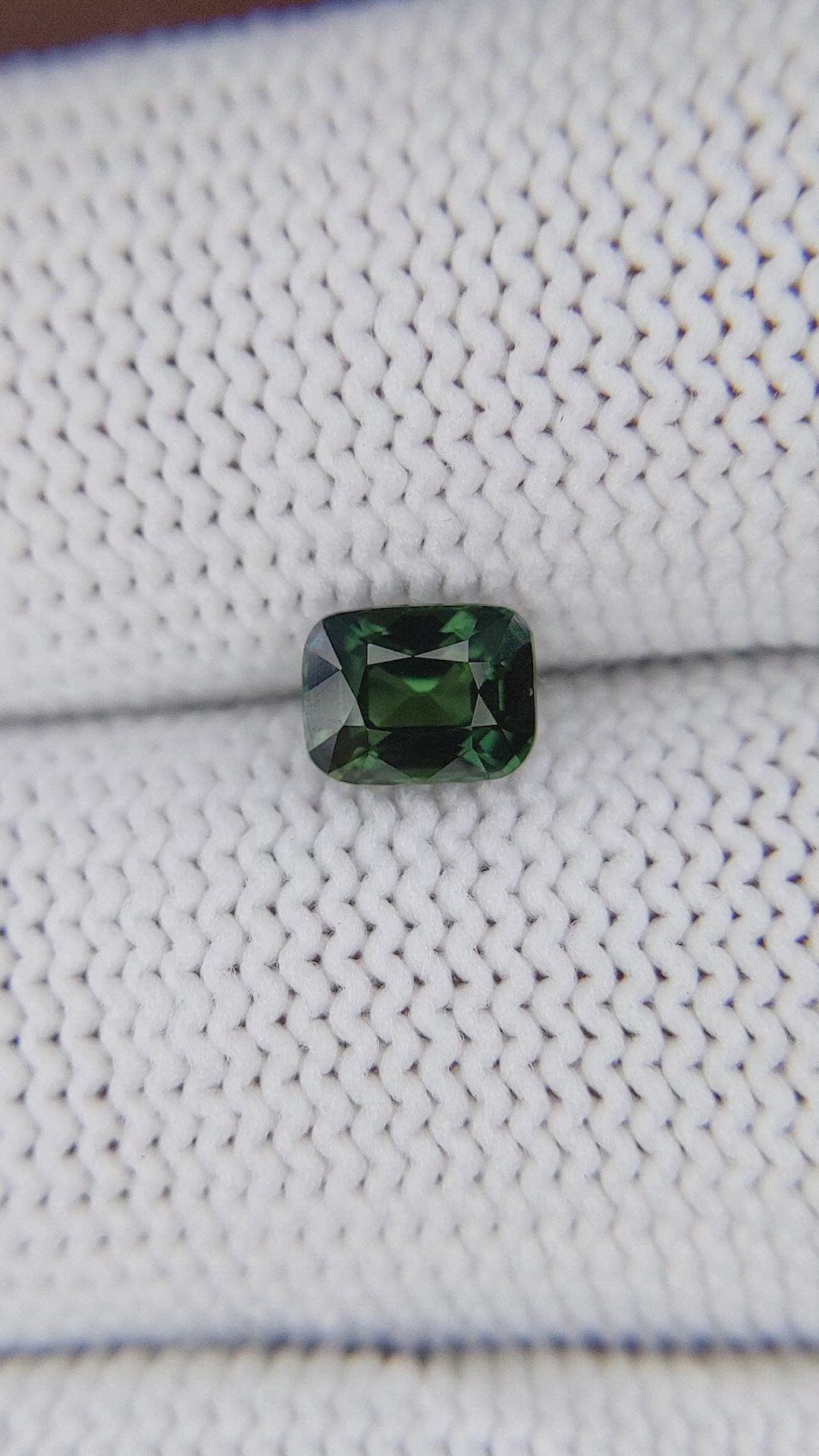 0.95 Ct. Green Sapphire from Madagascar Size Video
