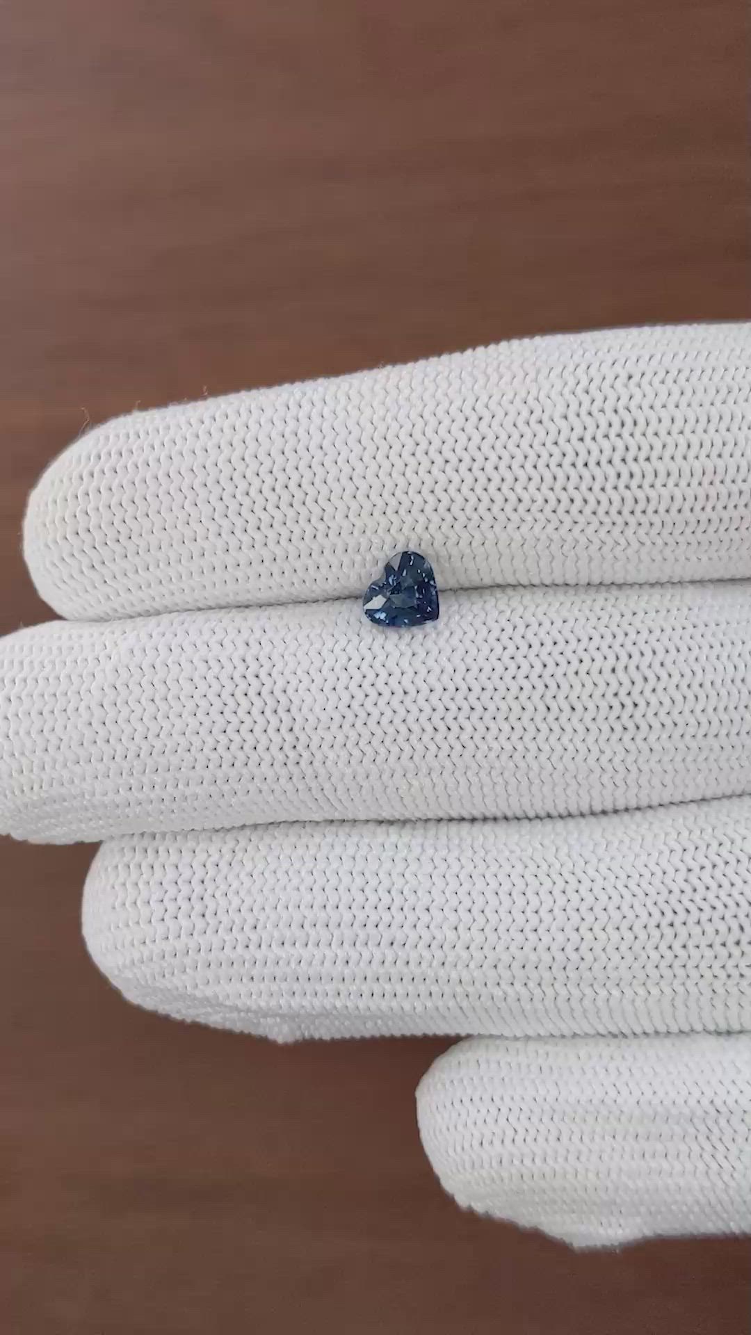 0.97 Ct. Blue Sapphire from Madagascar Size Video