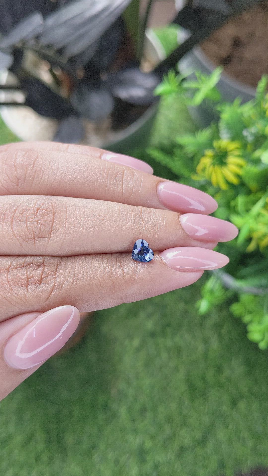 0.97 Ct. Blue Sapphire from Madagascar Size Video