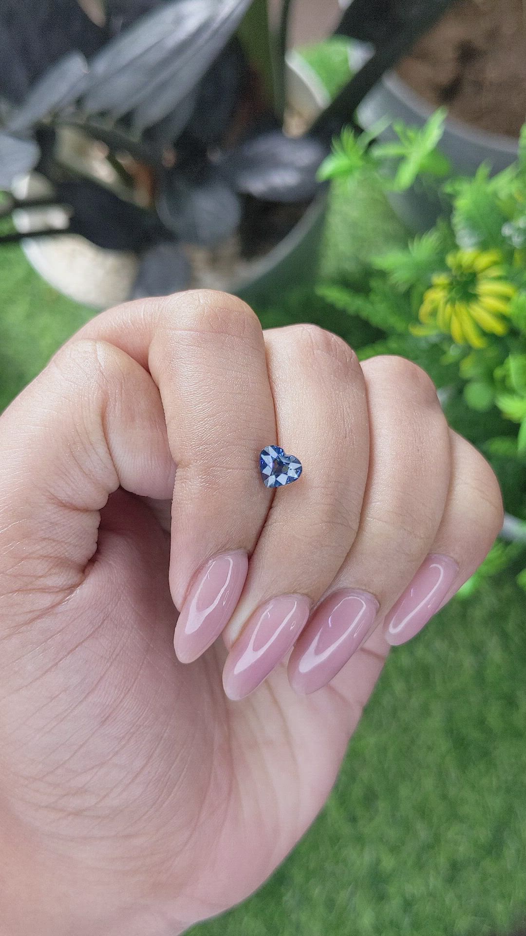 0.97 Ct. Blue Sapphire from Madagascar Size Video