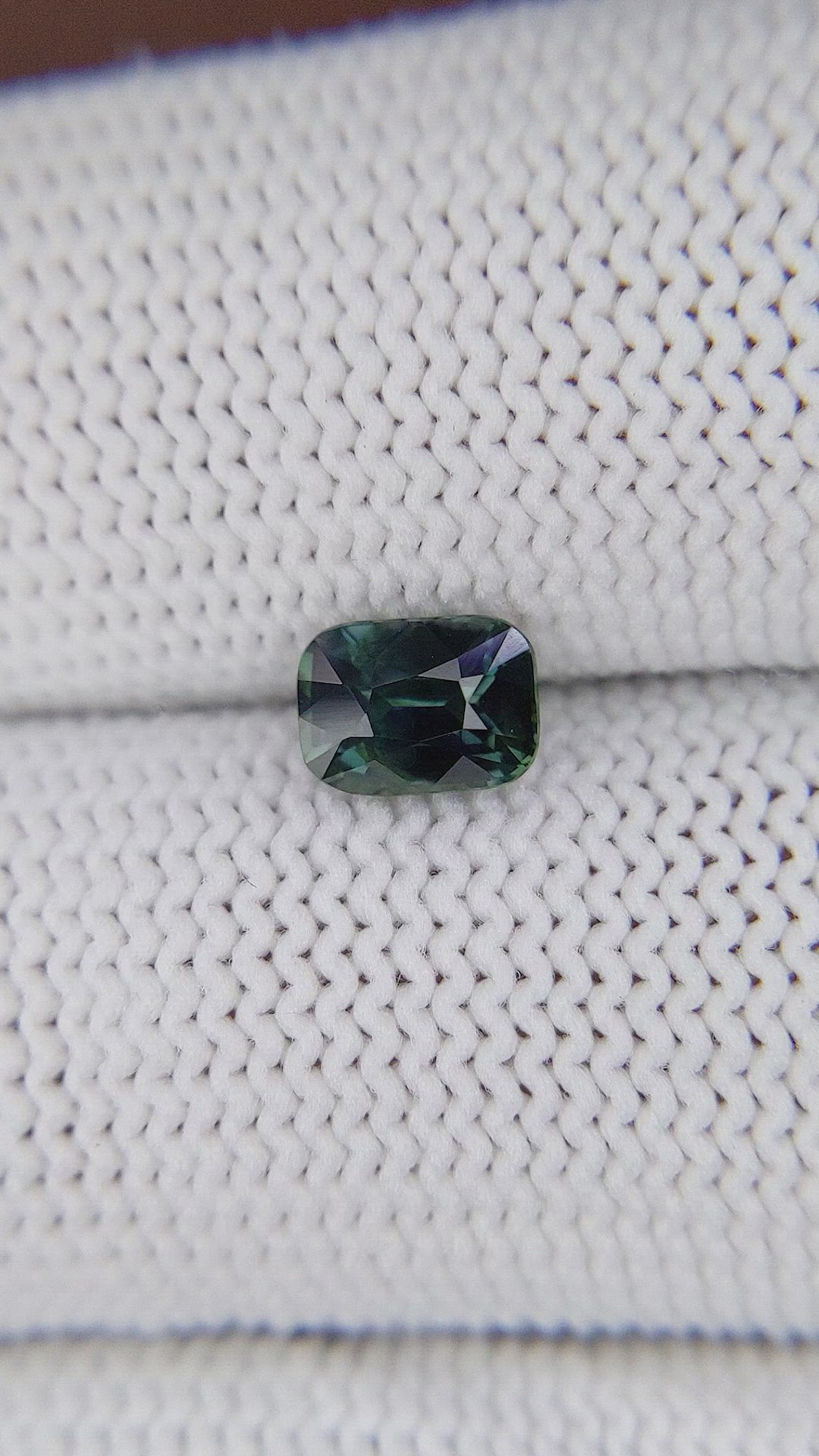1.00 Ct. Bluish Green Sapphire from Madagascar Size Video