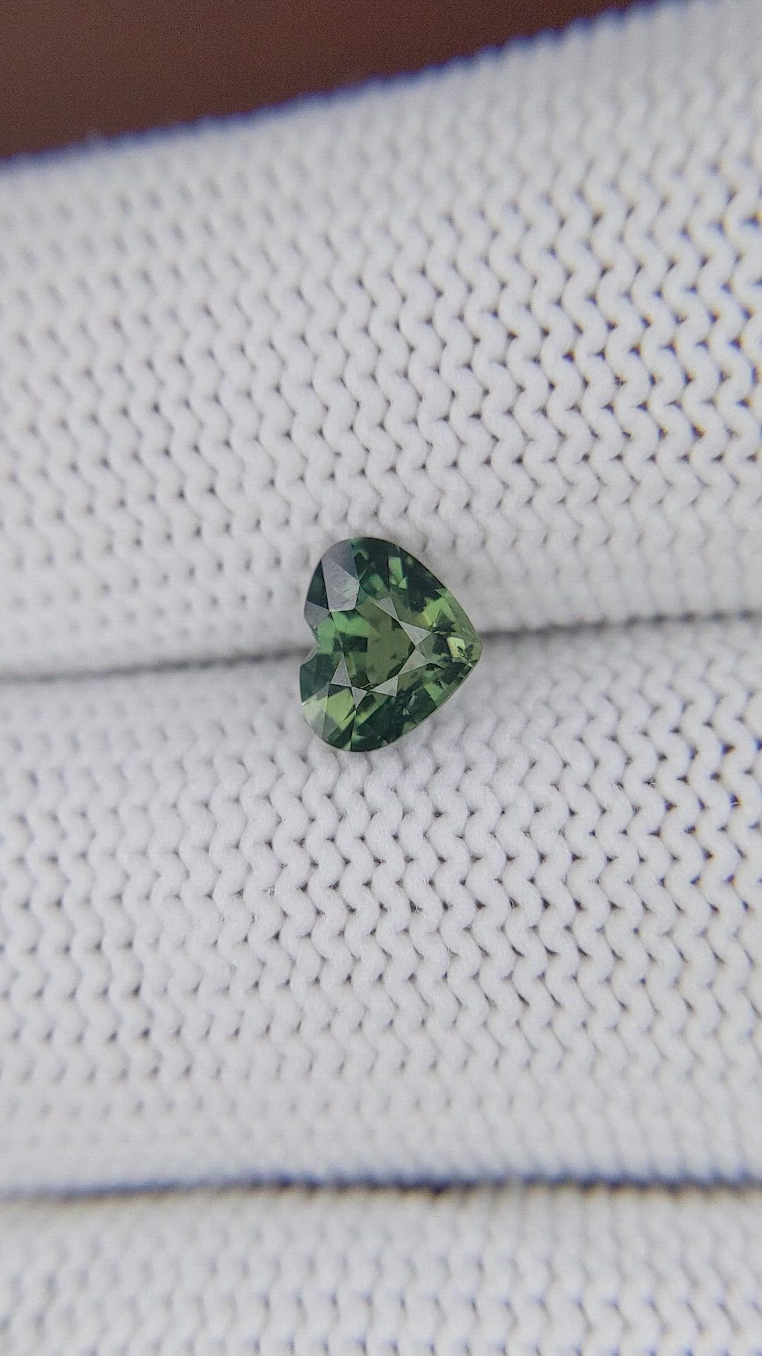 0.97 Ct. Green Sapphire from Madagascar Size Video