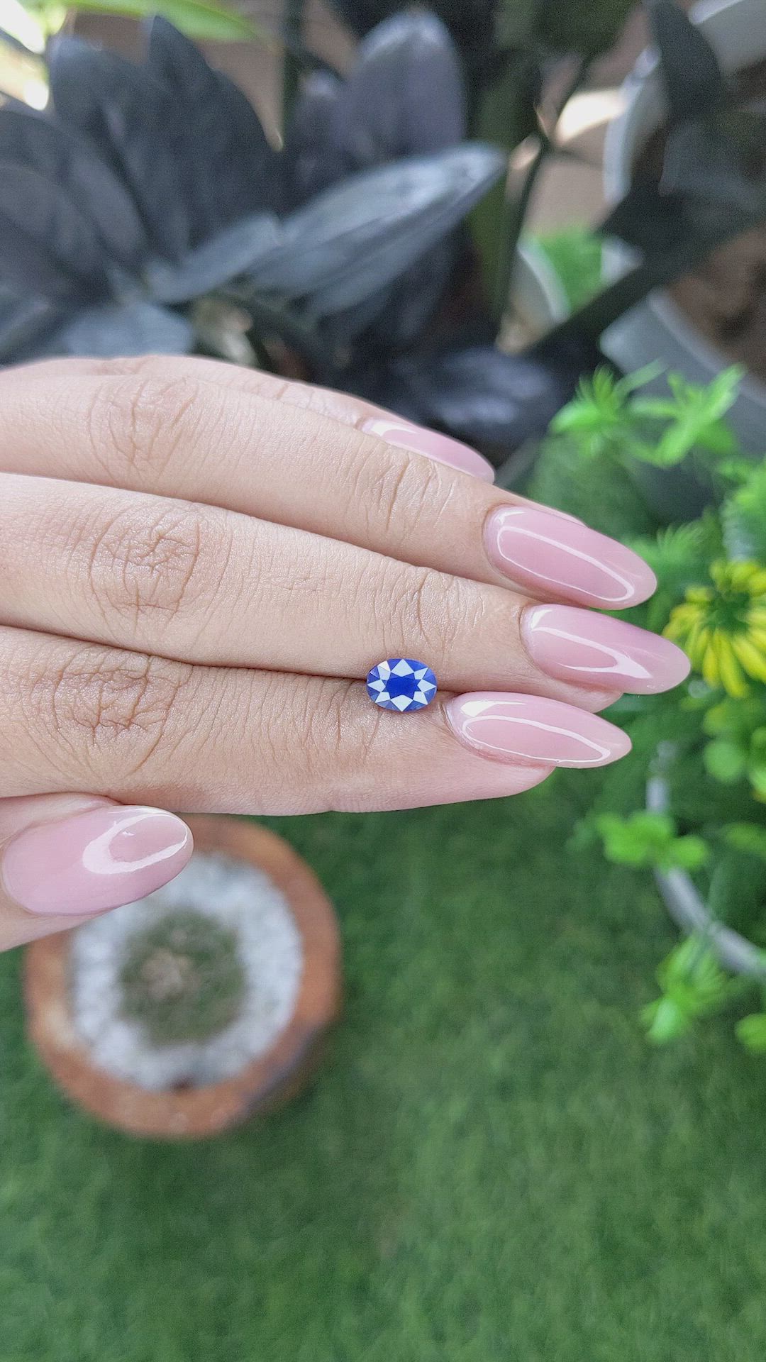 1.09 Ct. Blue Sapphire from Madagascar Size Video