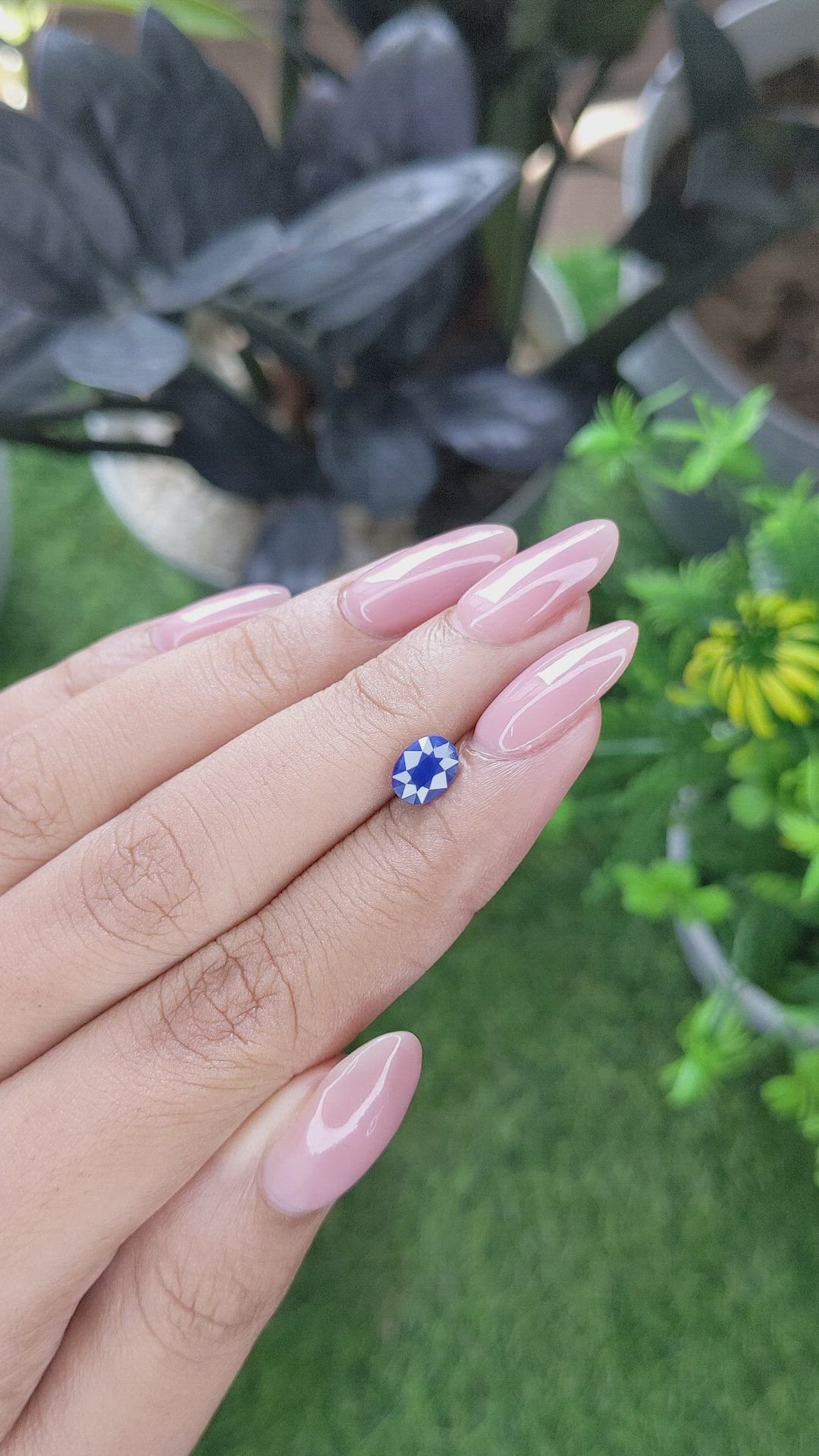 1.09 Ct. Blue Sapphire from Madagascar Size Video