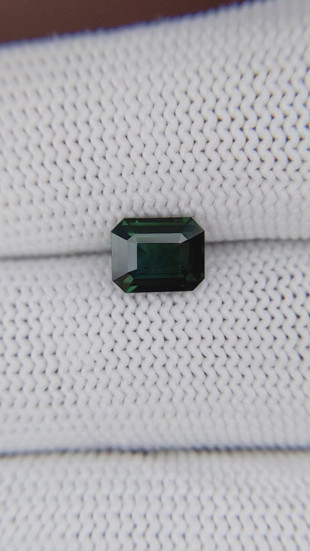 1.61 Ct. Bluish Green Sapphire from Madagascar Size Video