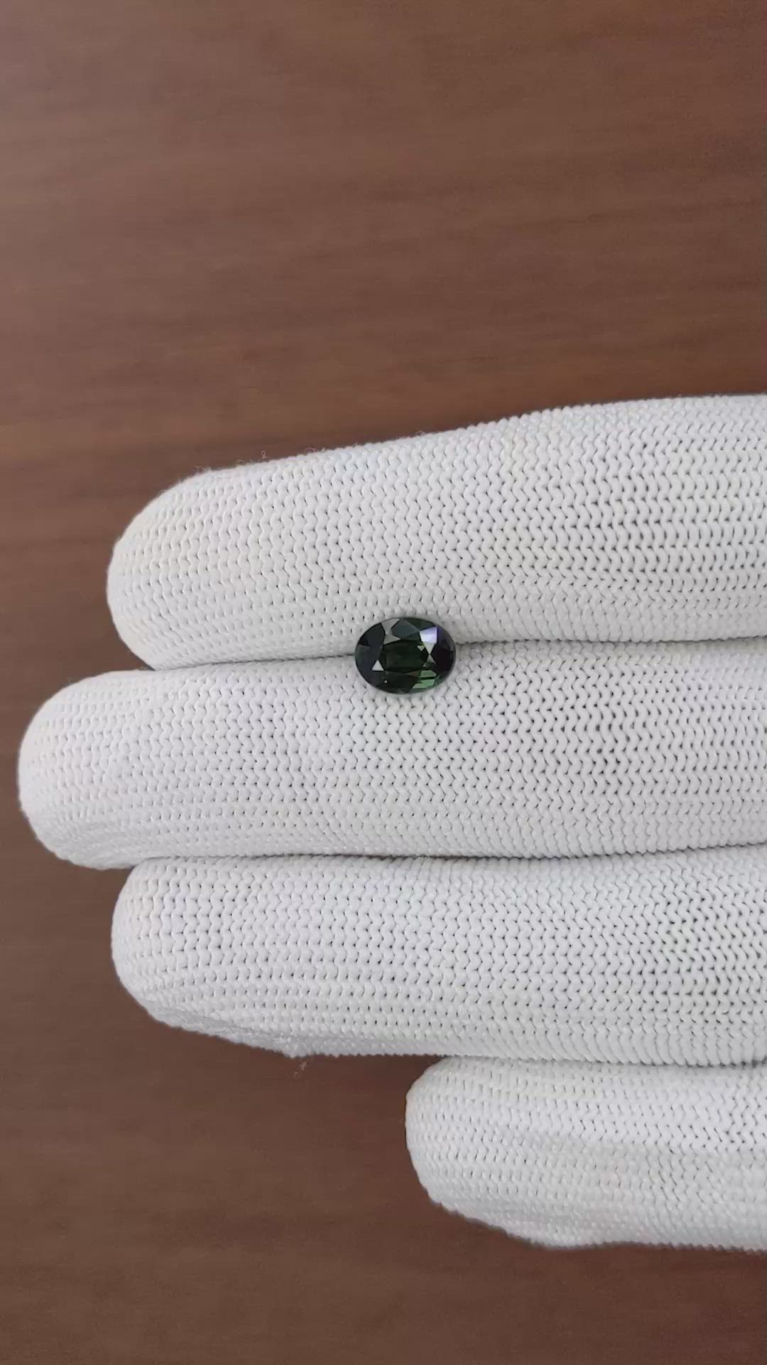 1.94 Ct. Green Sapphire from Madagascar Size Video