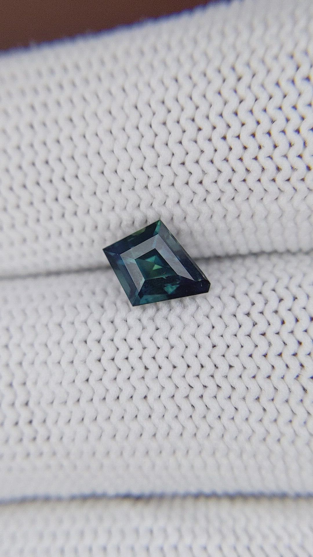 1.01 Ct. Greenish Blue Sapphire from Madagascar Size Video