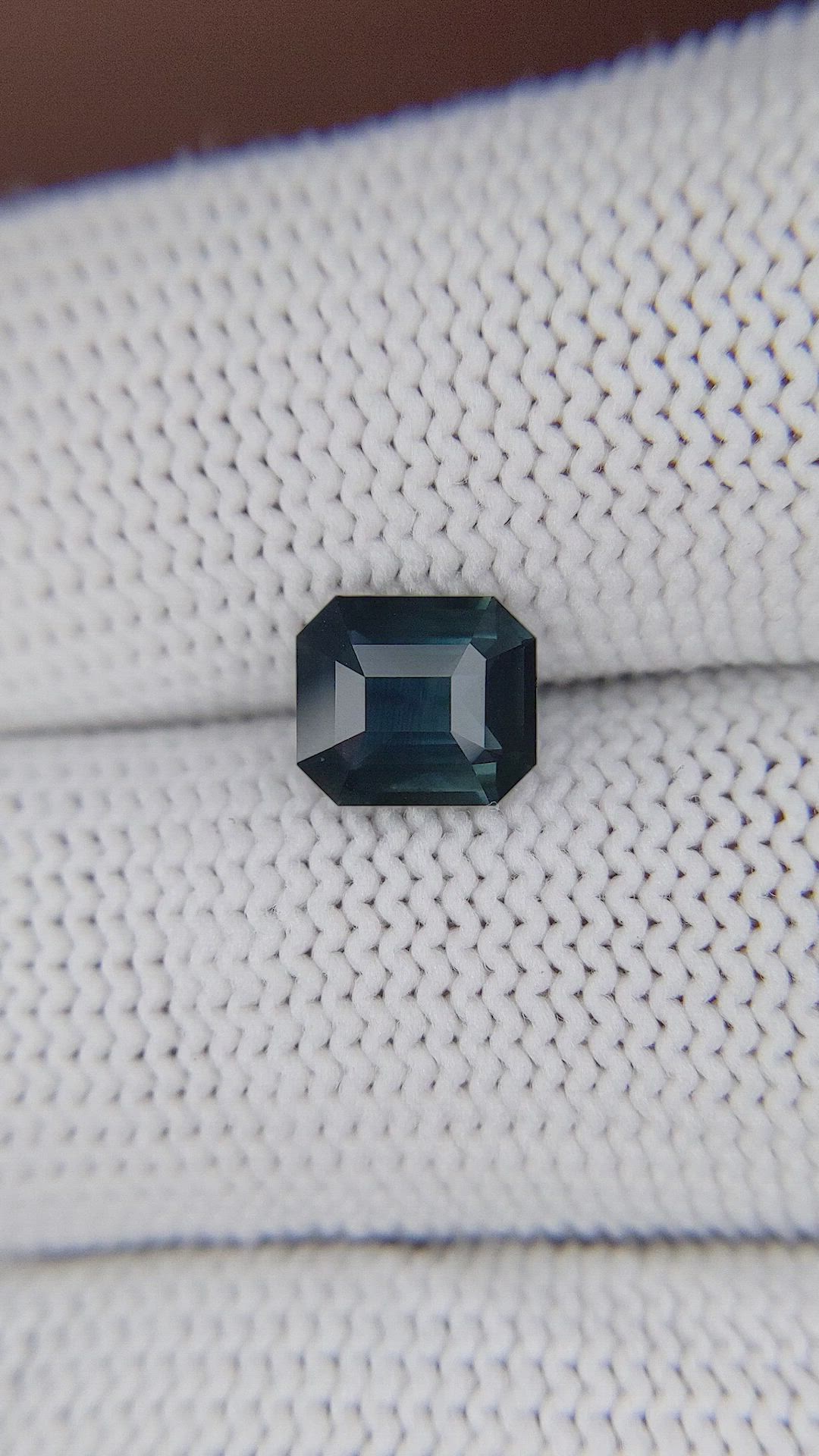 1.59 Ct. Greenish Blue Sapphire from Madagascar Size Video