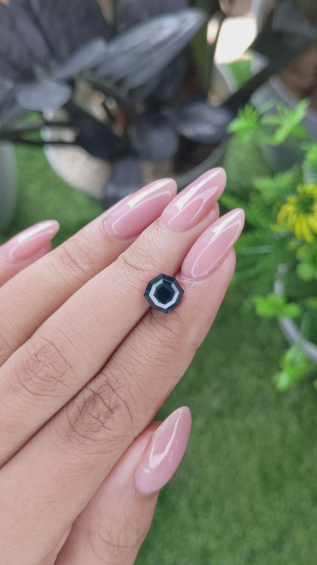 2.05 Ct. Greenish Blue Sapphire from Madagascar Size Video
