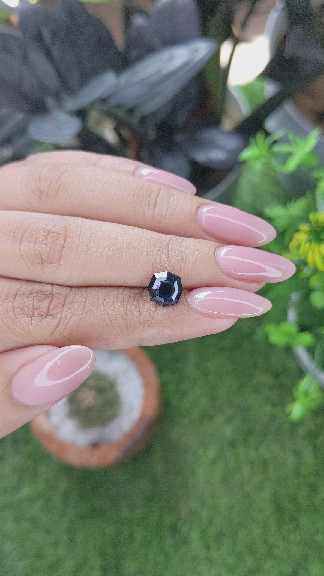 2.05 Ct. Greenish Blue Sapphire from Madagascar Size Video