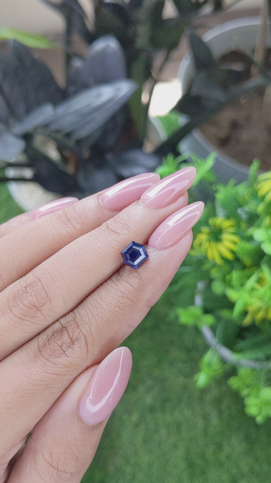 1.56 Ct. Greenish Blue Sapphire from Madagascar Size Video