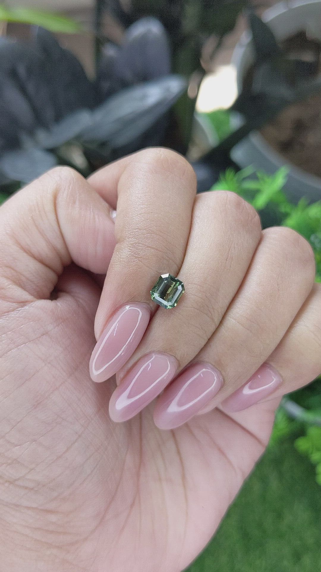1.52 Ct. Yellowish Green Sapphire from Madagascar Size Video