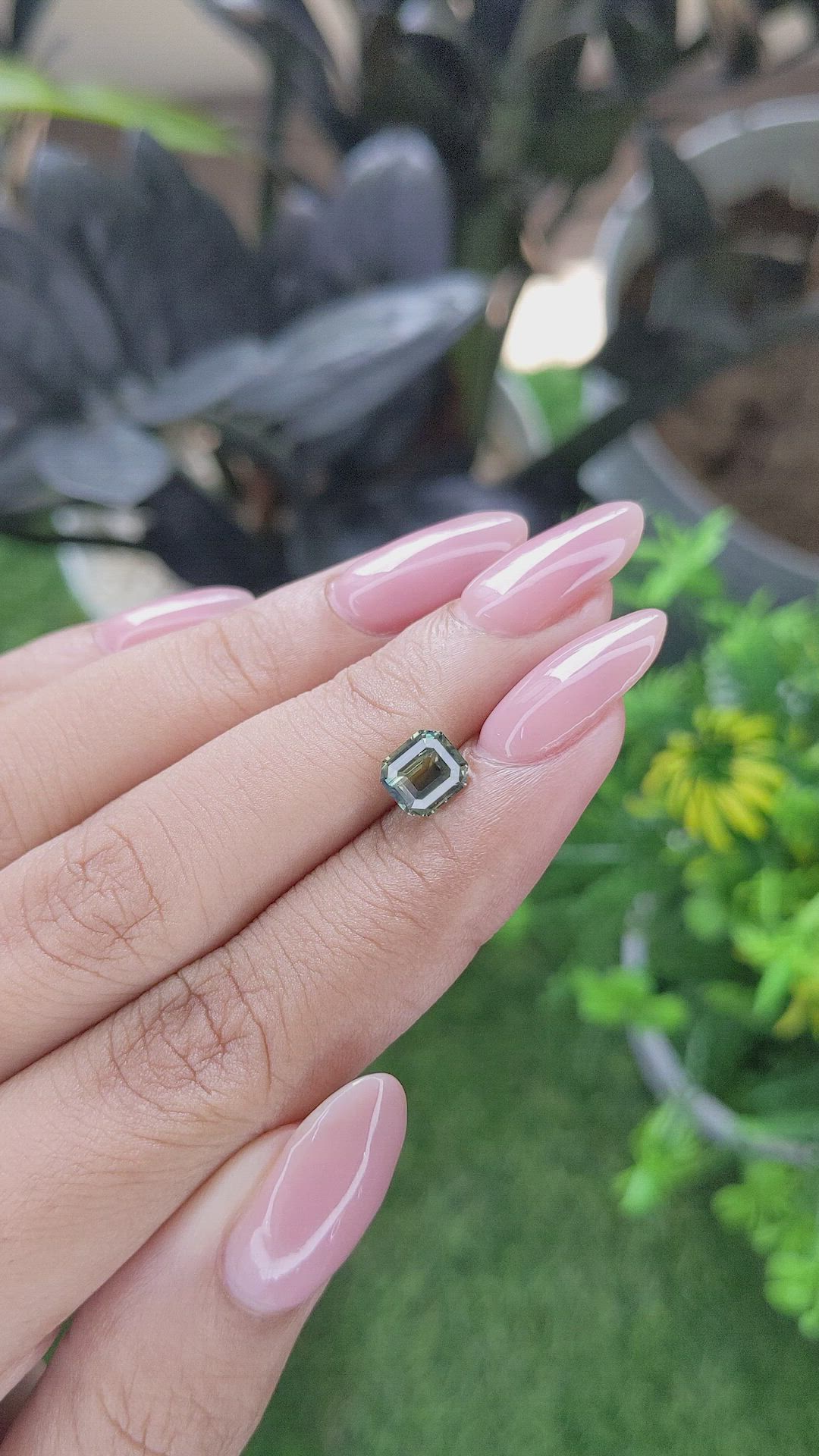 1.52 Ct. Yellowish Green Sapphire from Madagascar Size Video