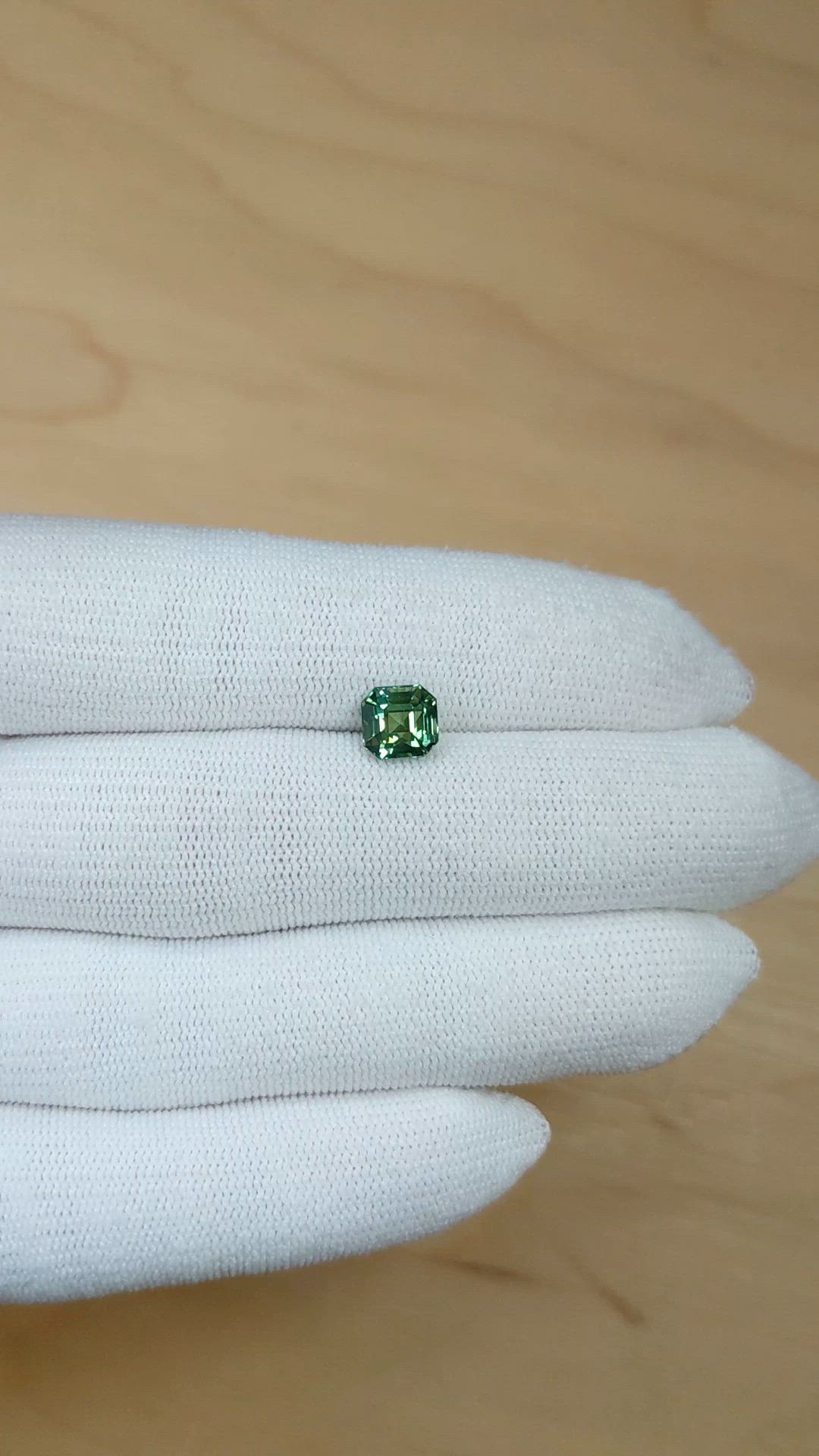 2.07 Ct. Yellowish Green Sapphire from Madagascar Size Video