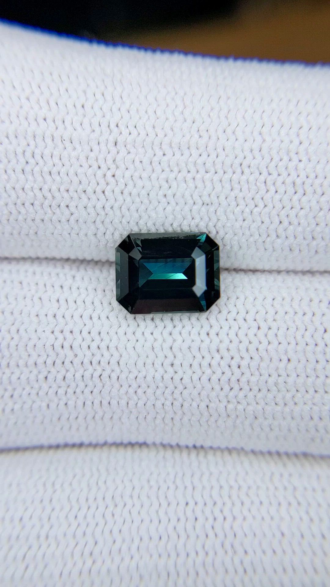 2.53 Ct. Greenish Blue Sapphire from Madagascar Size Video