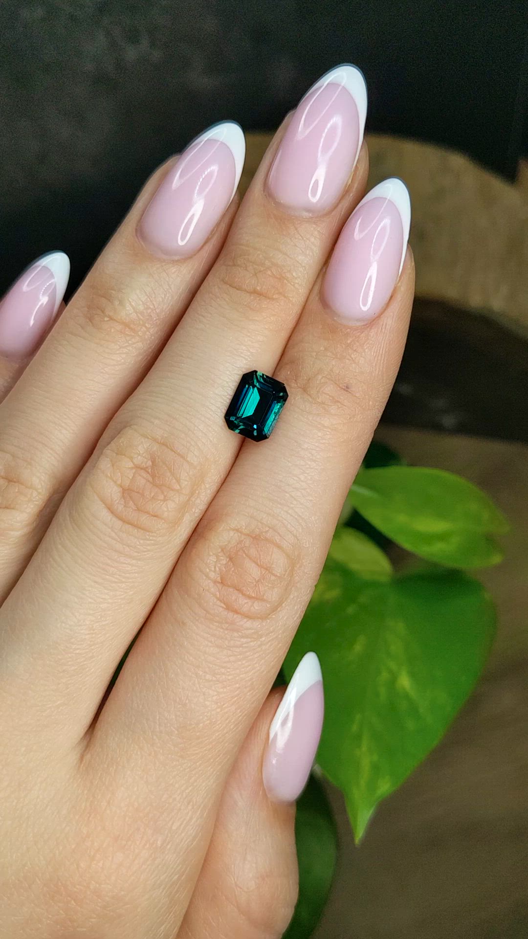 2.53 Ct. Greenish Blue Sapphire from Madagascar Size Video