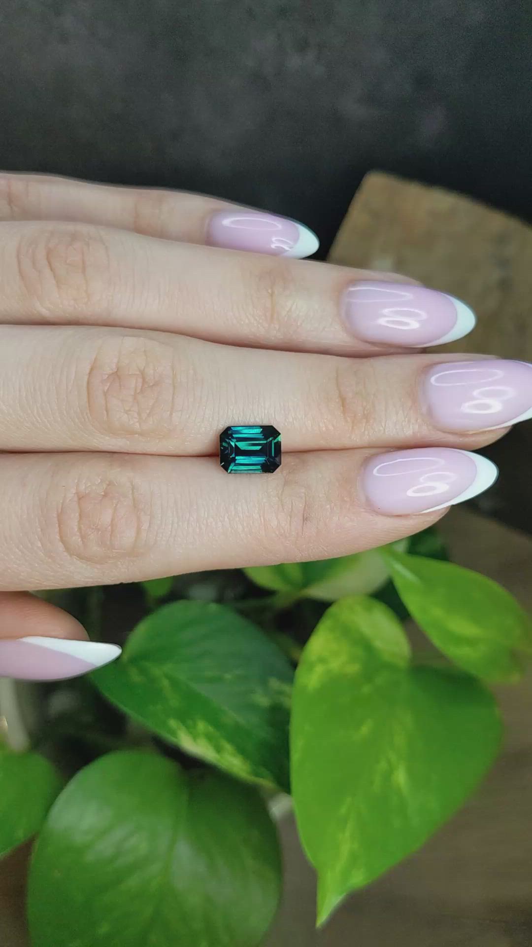 2.53 Ct. Greenish Blue Sapphire from Madagascar Size Video